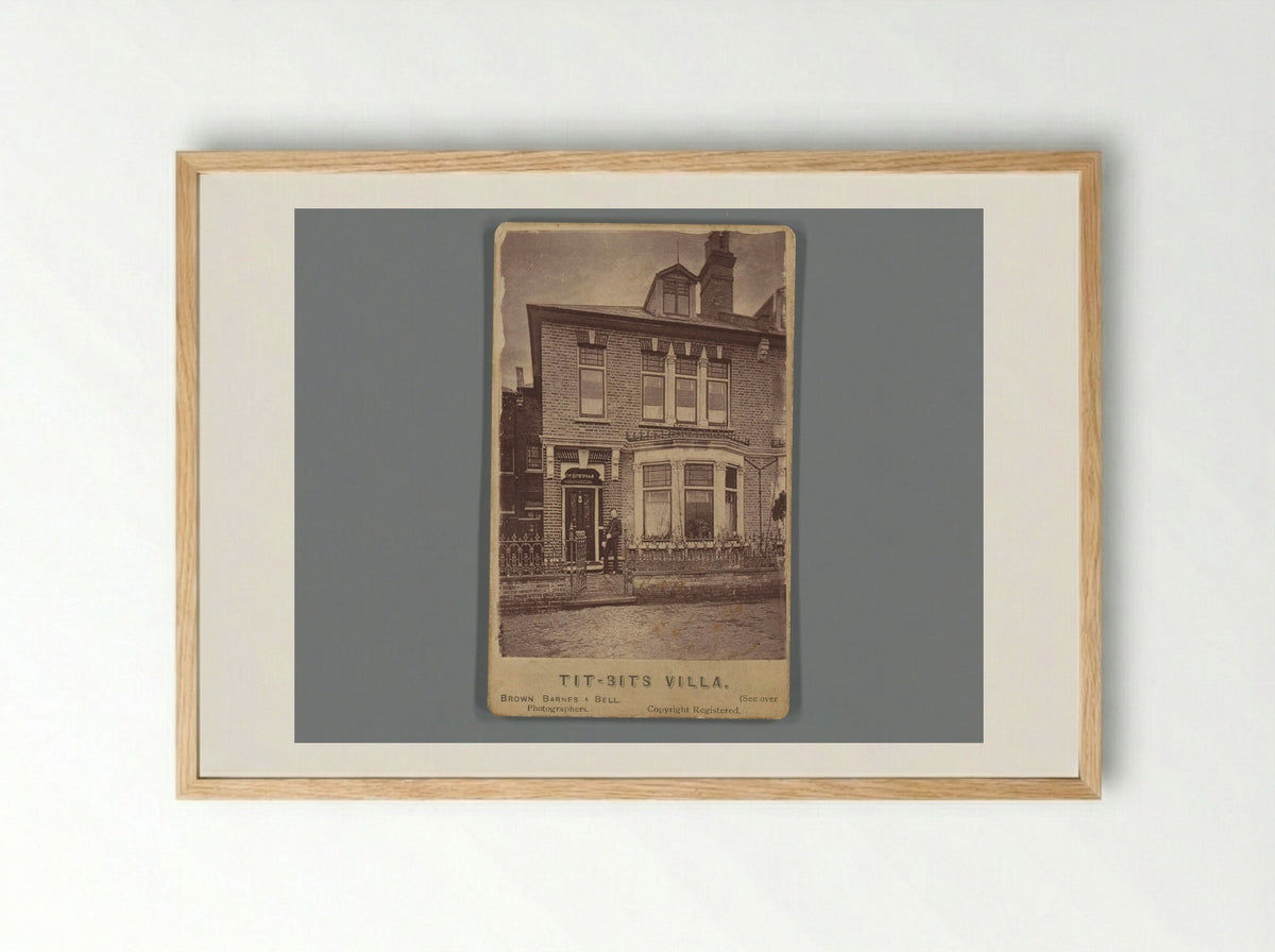 Tit-Bits Villa, Dulwich - Brown, Barnes & Bell - Framed Print Wood