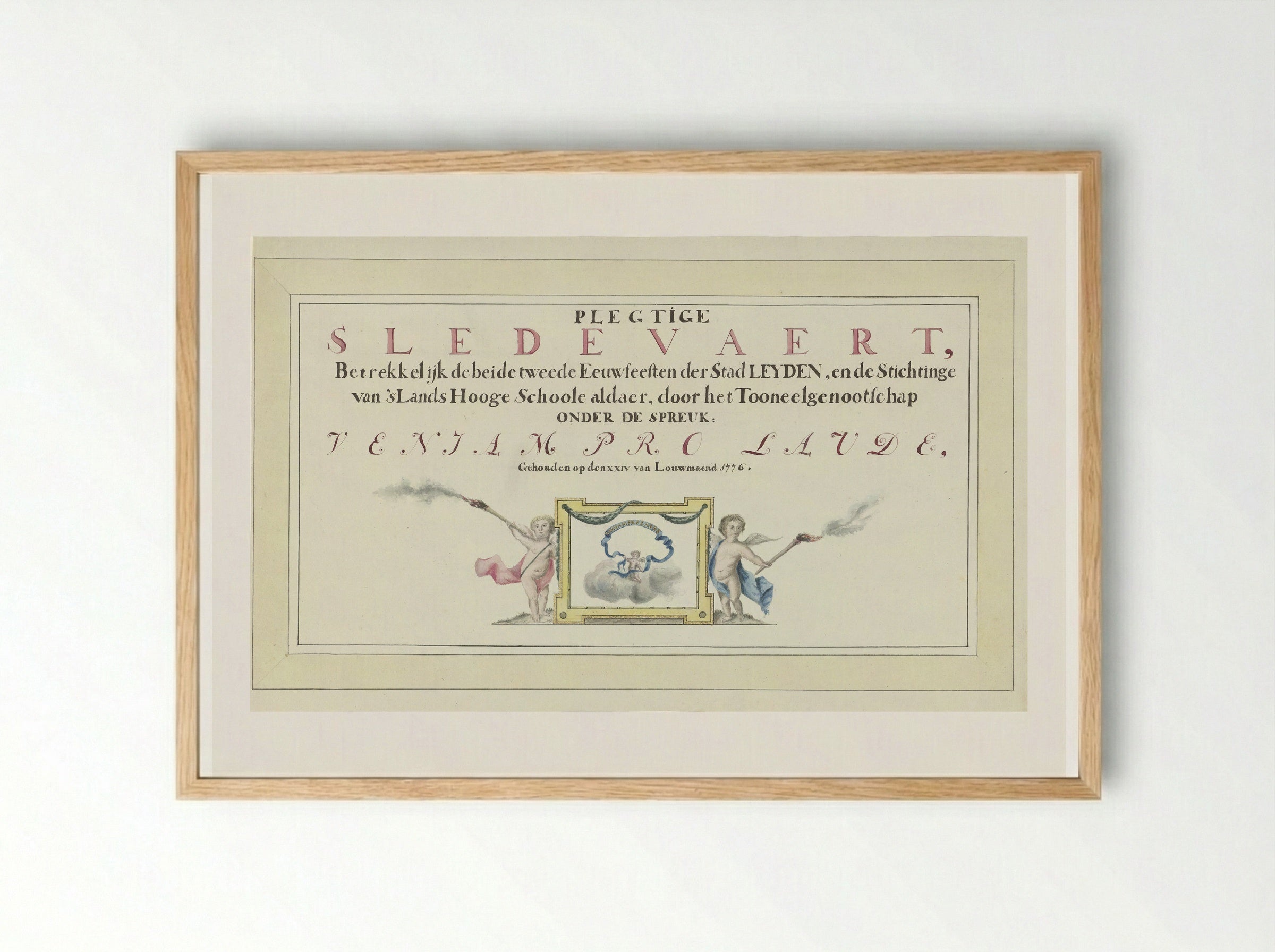 Titelblad - Abraham Delfos - Framed Print Wood