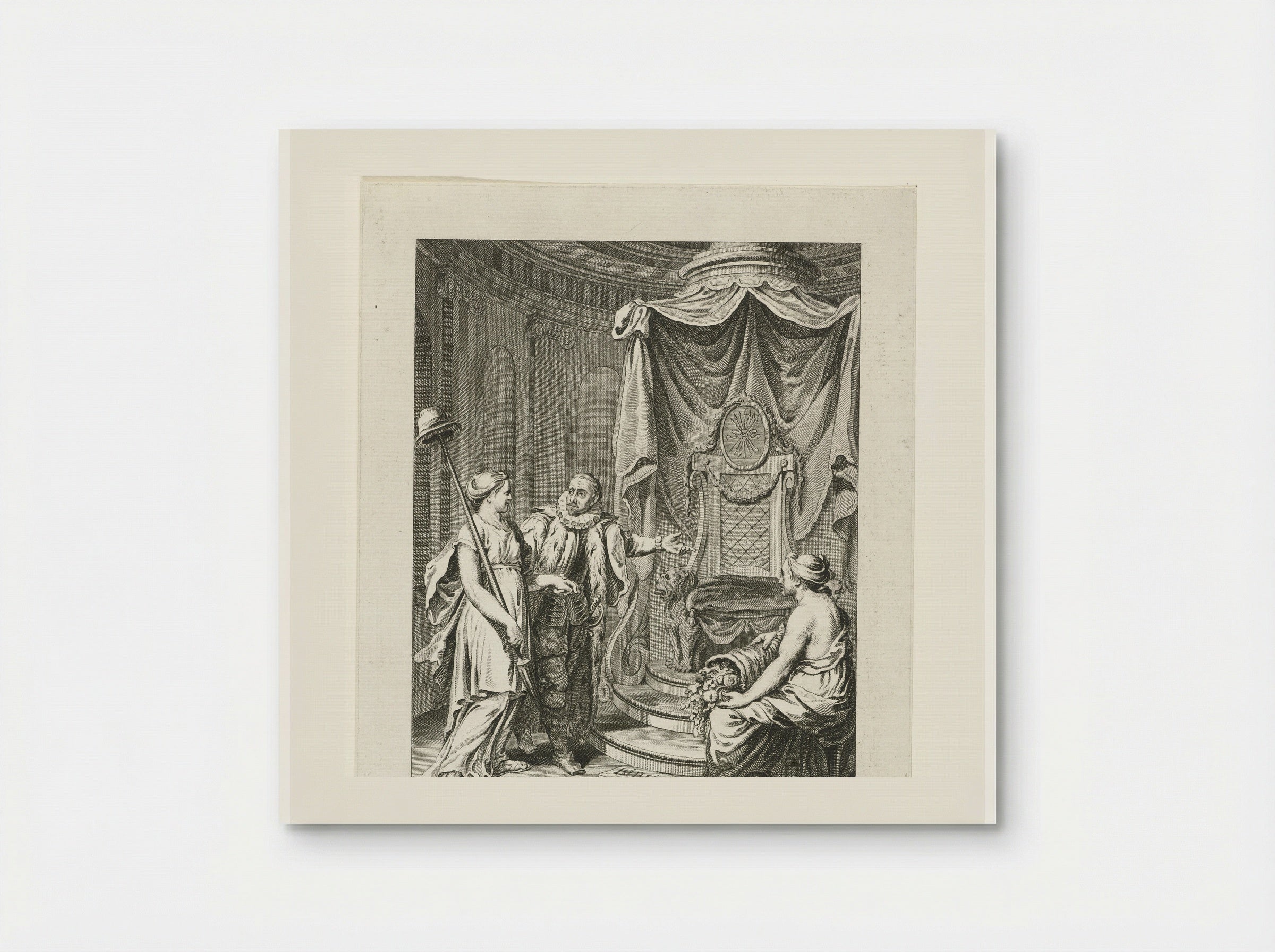 Titelplaat (Allegorical Scene with Figures) - Cornelis Brouwer - Poster