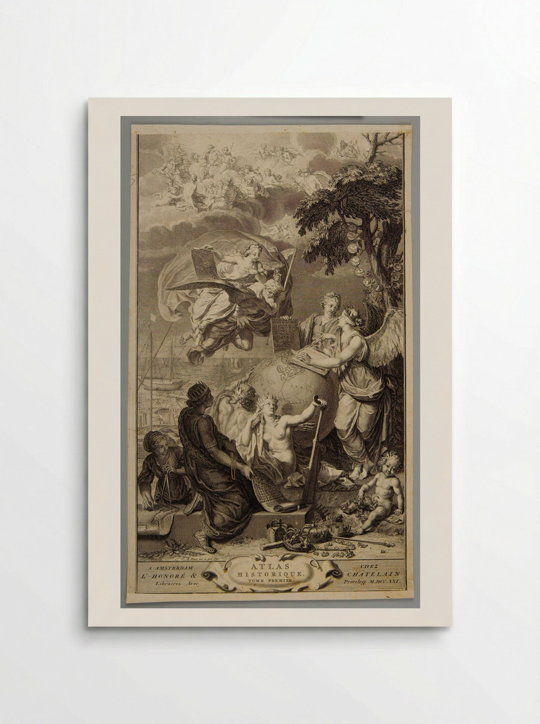 Title Page for Atlas Historique - Bernard Picart - Poster