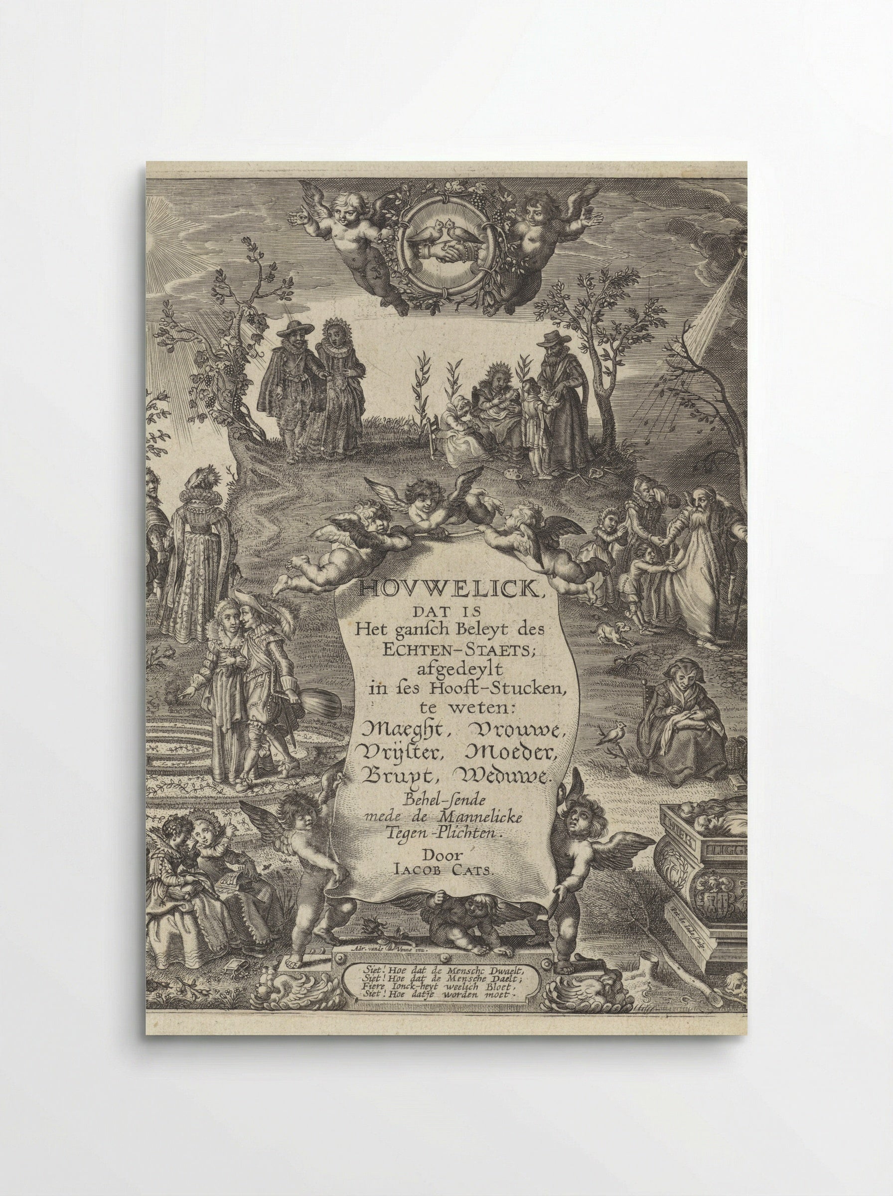 Title Page for Hovwelick - Adriaen van de Venne - Poster