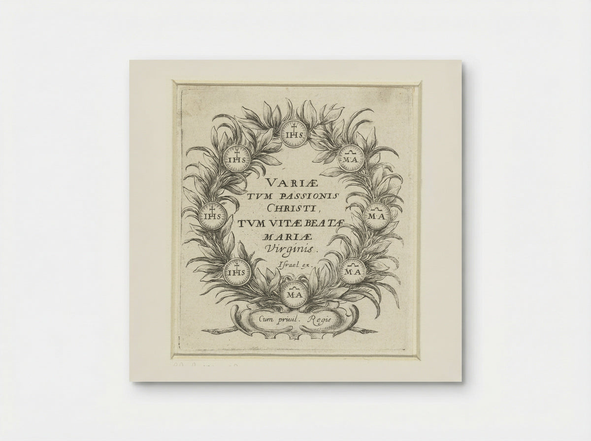 Title Page for Scenes from the Passion and the Life of the Virgin - Abraham Bosse - Poster
