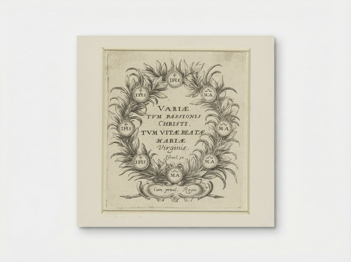 Title Page for Scenes from the Passion and the Life of the Virgin - Abraham Bosse - Poster