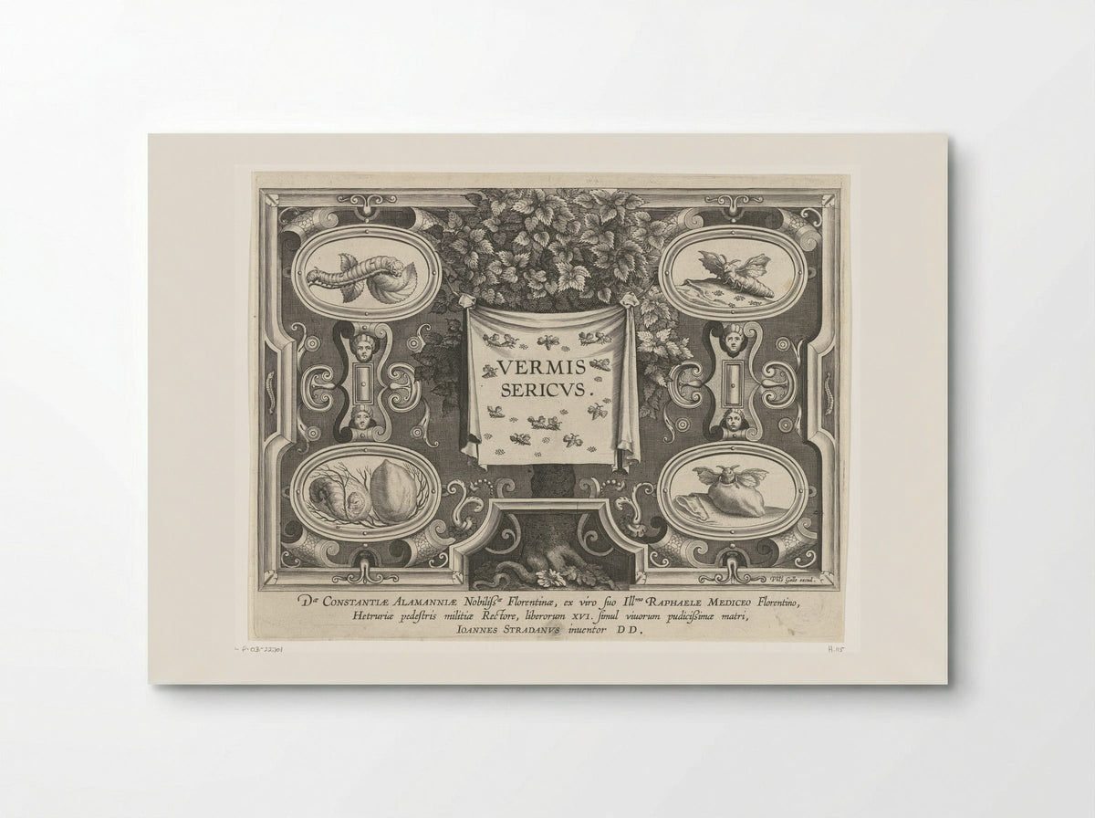 Title Page for Vermis Sericus - Karel van Mallery - Poster