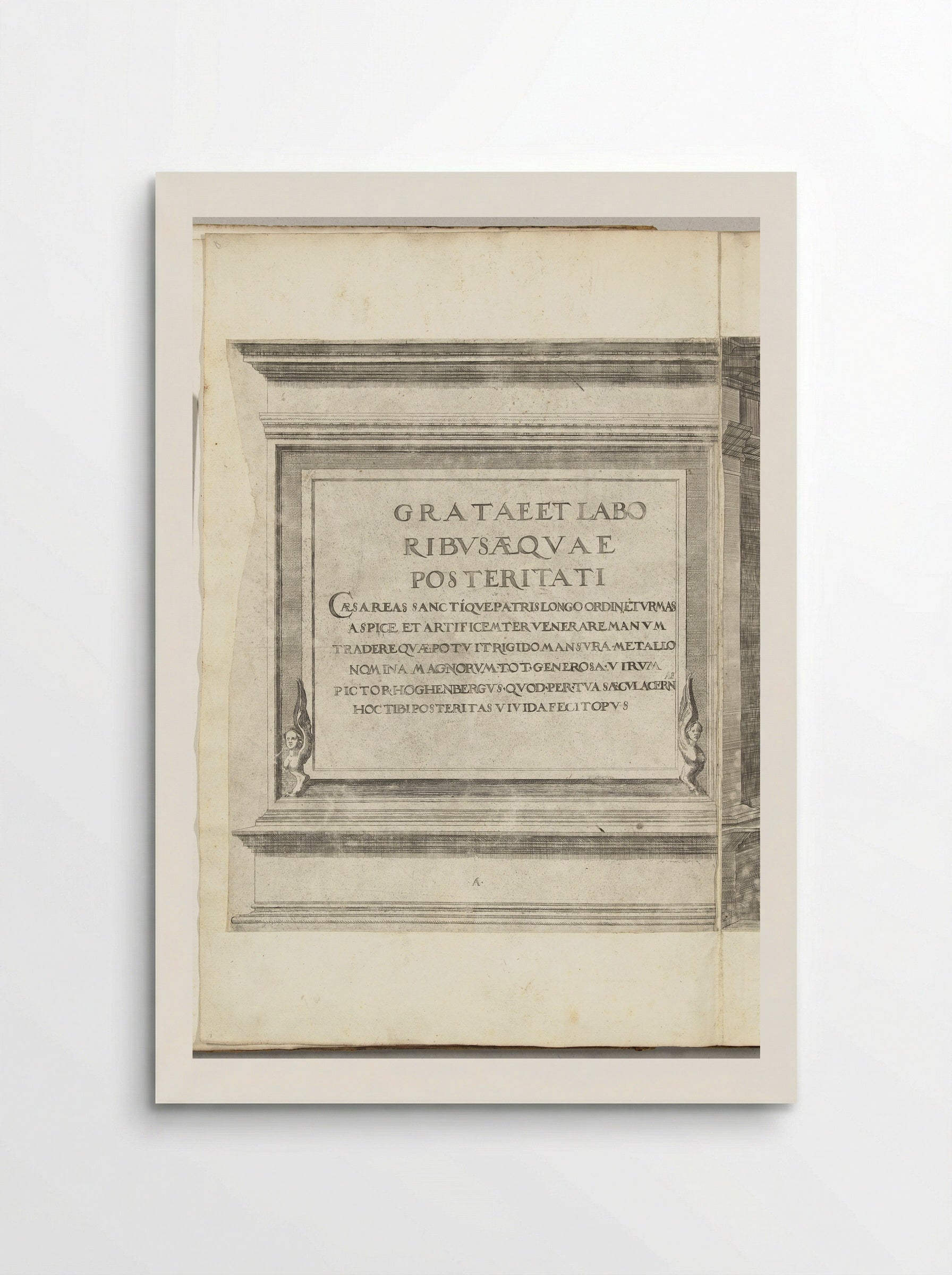 Title Page for the Procession of Charles V - Nicolaas Hogenberg - Poster