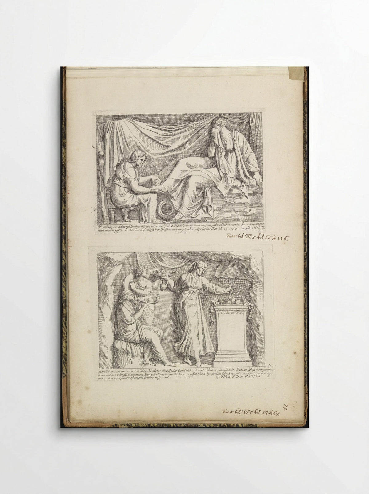 Title Page with Cartouche, Eagles, Dragons and a Crowned Coat of Arms - Giovanni Lanfranco - Poster