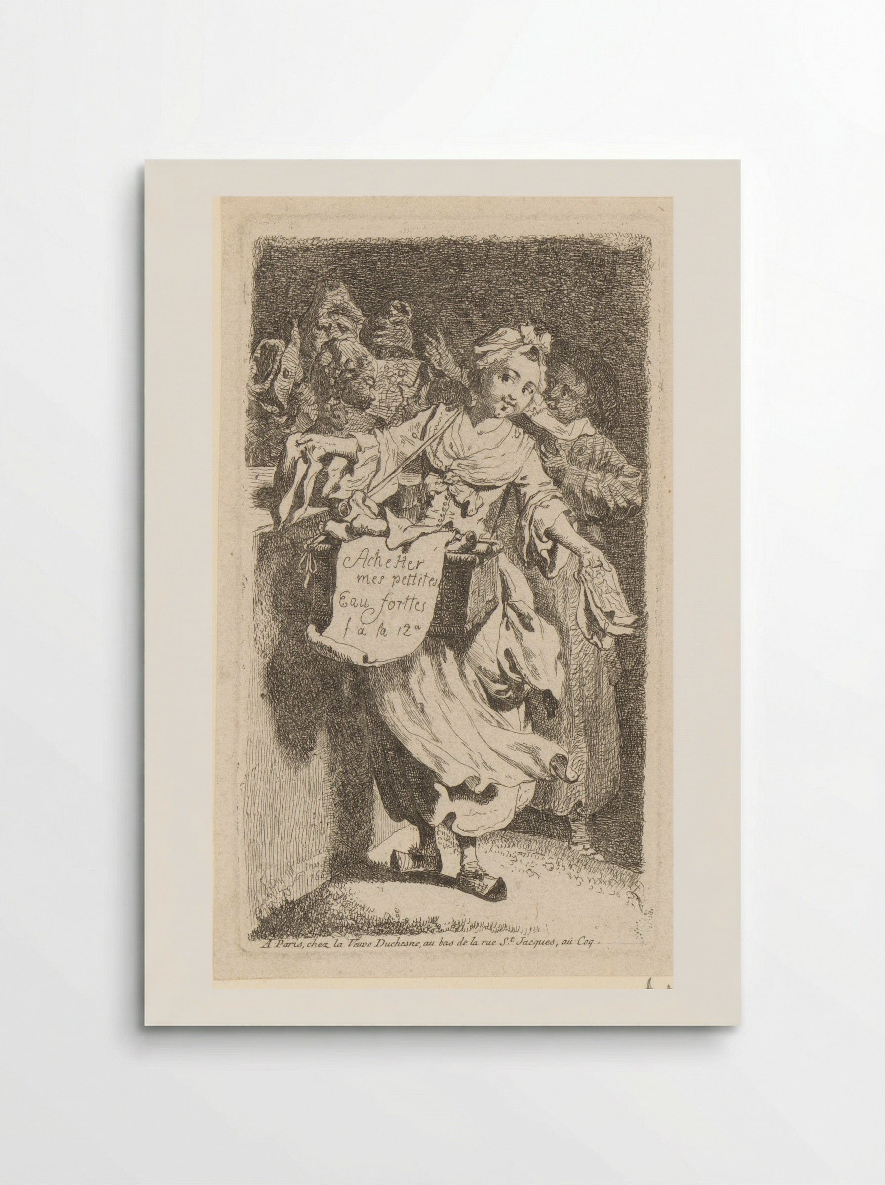 Title Page with a Print Seller - Johann Eleazar Schenau - Poster