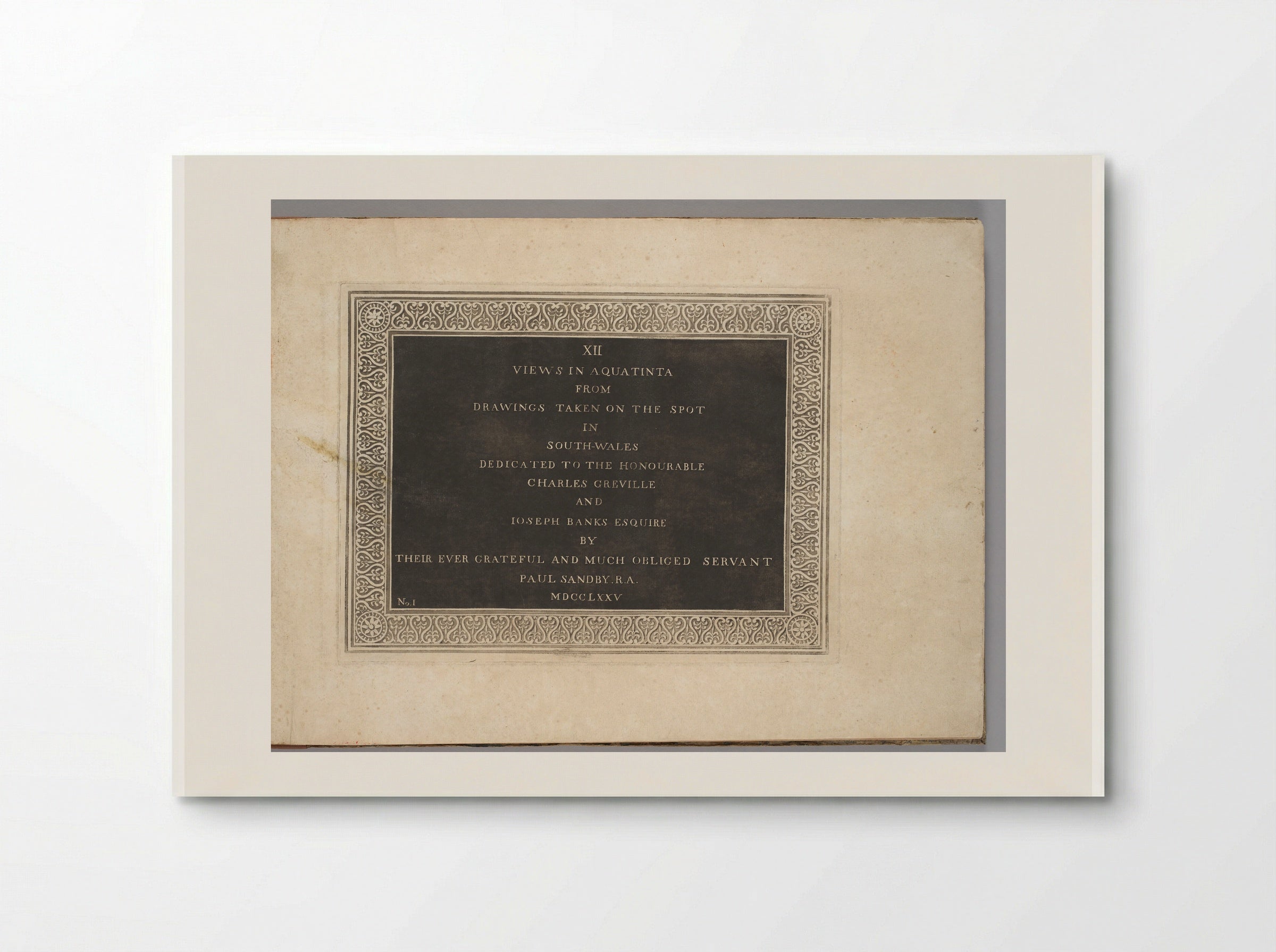 Title Page: XII Views in South Wales - Paul Sandby - Poster