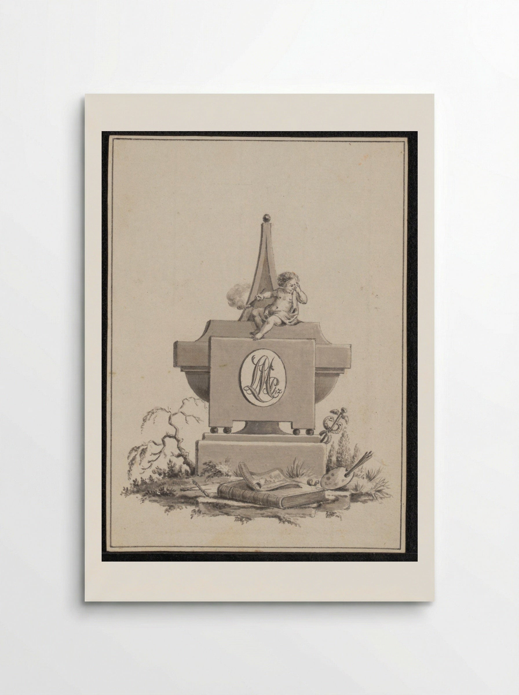Title Vignette for the Catalogue of the Art Estate of Louis Metayer Phzn. - Jean Bernard - Poster