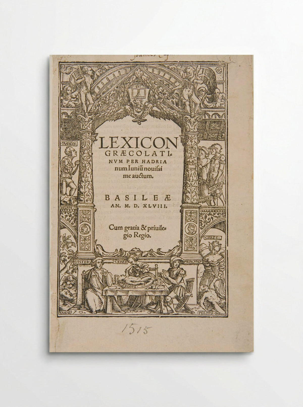 Title-border: Tantalus - Hans Holbein the Younger - Poster