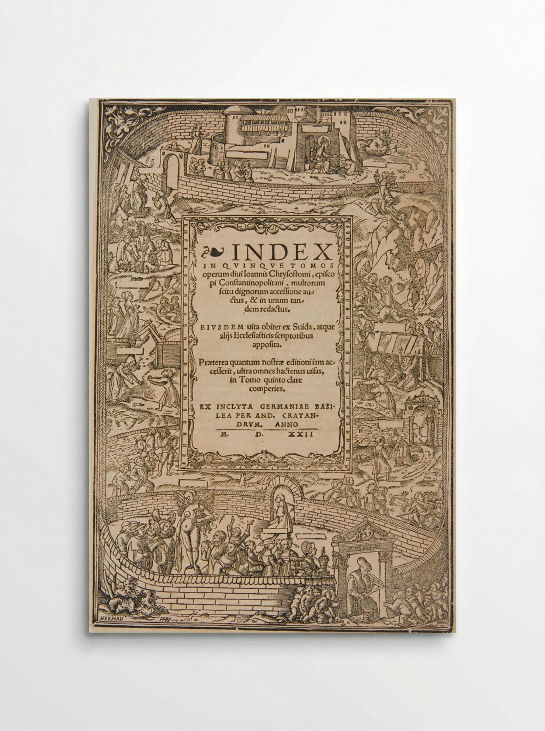 Title-border: The Table of Cebes - Hans Holbein the Younger - Poster