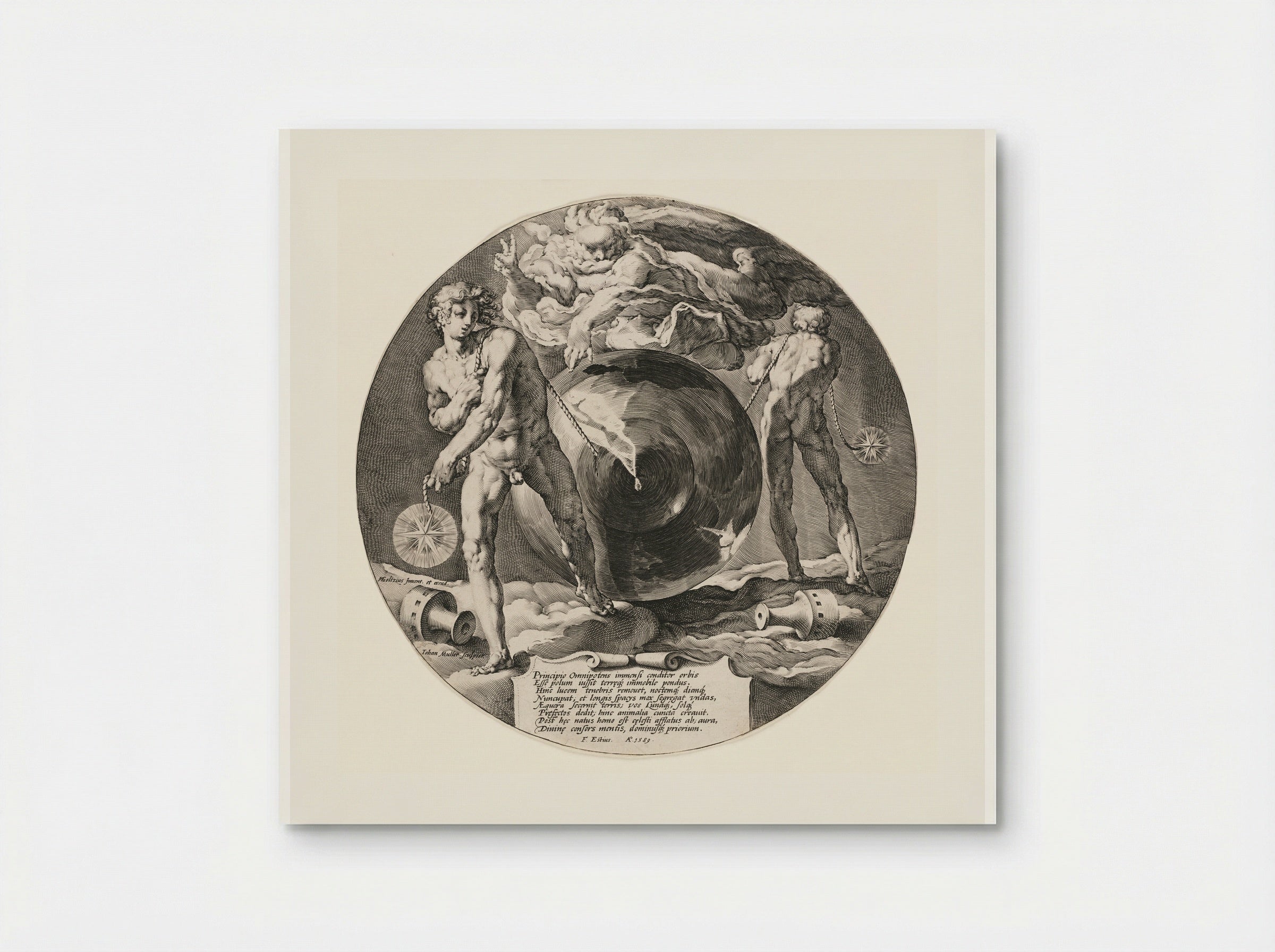 Title page (Creation of the World) - Jan Harmensz. Muller - Poster