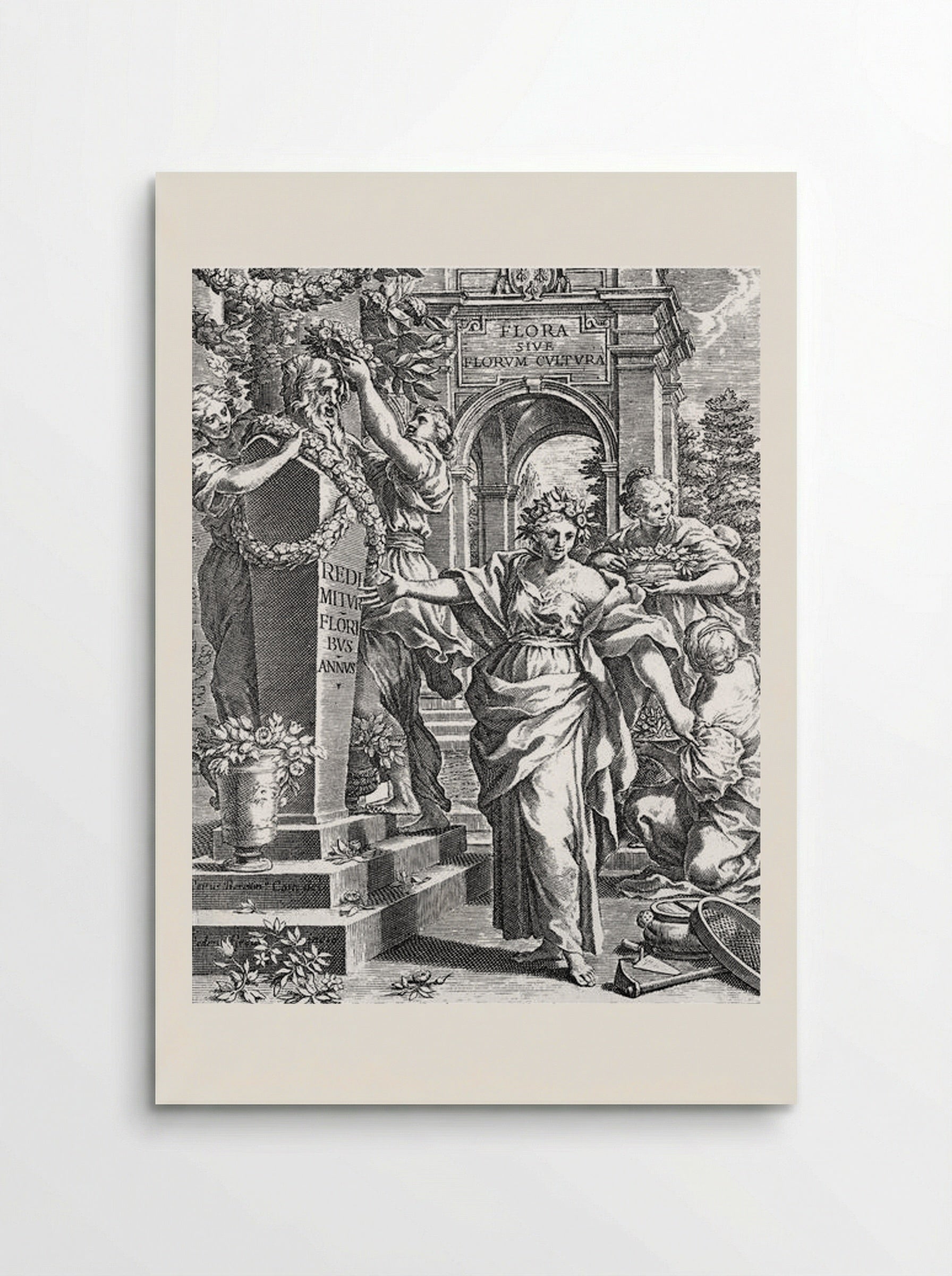 Title page from the Flora - Pietro da Cortona - Poster