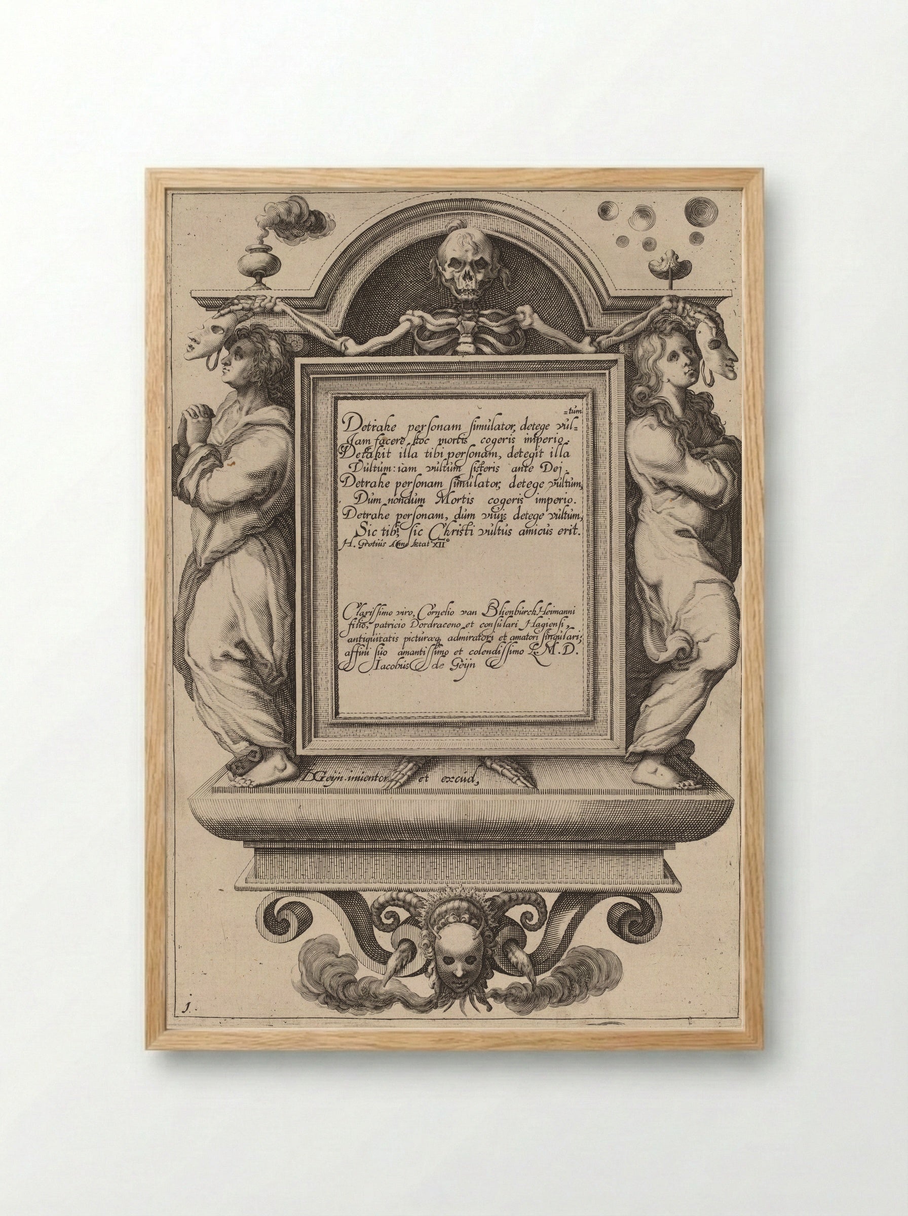 Title page: Christ in the Winepress - Zacharias Dolendo - Framed Print Wood
