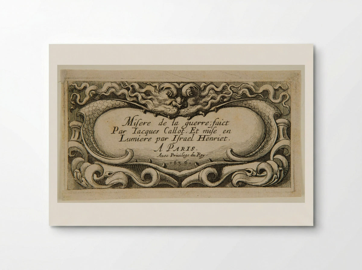 Title to Les Petites Misères de la Guerre - Abraham Bosse - Poster