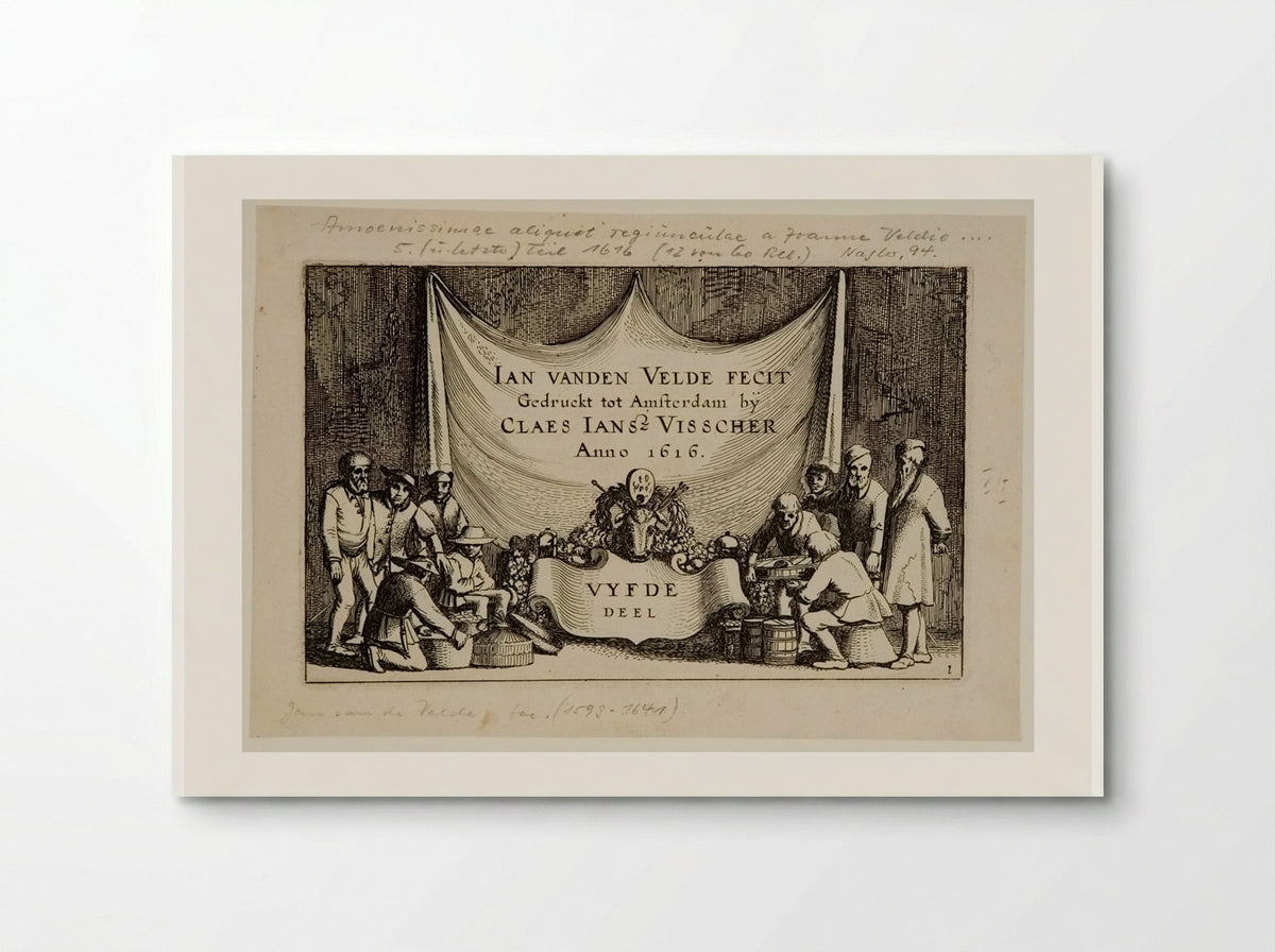 Titlepage (Amoenissimae aliquot regiunculae) - Jan van de Velde II - Poster