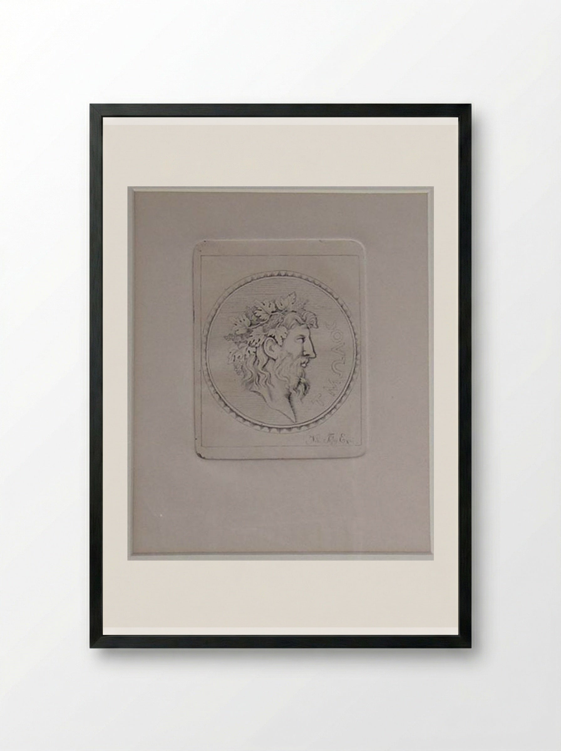 Tmolos - Nikolaos Gyzis - Framed Print Black