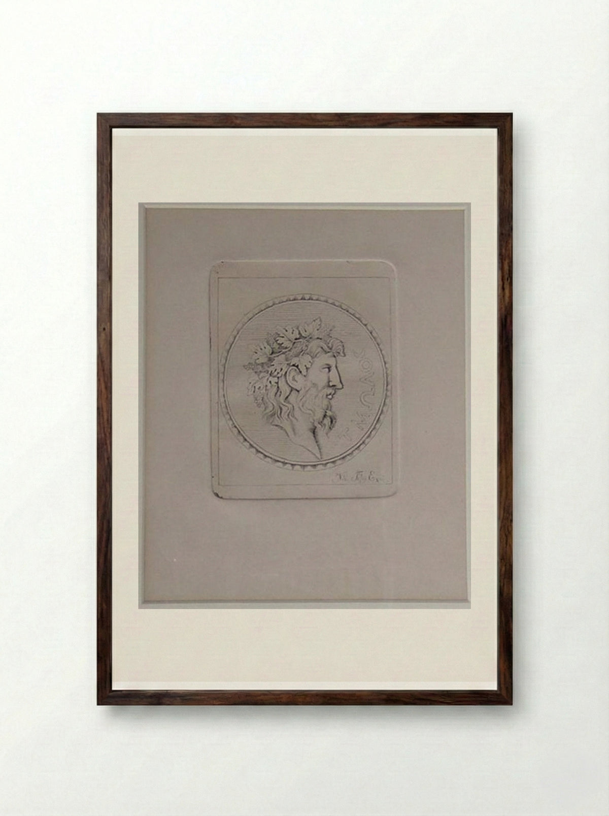 Tmolos - Nikolaos Gyzis - Framed Print Dark Wood