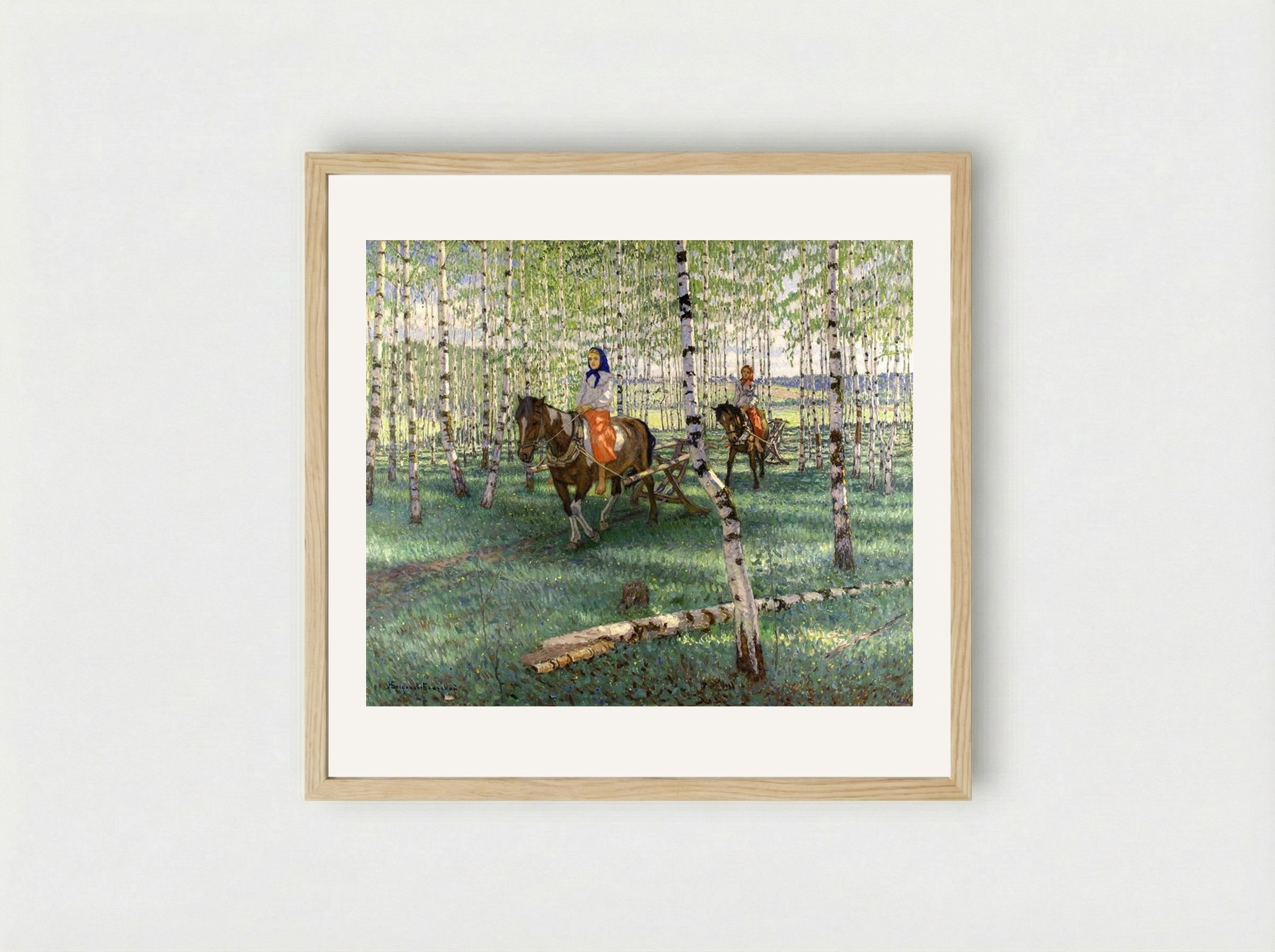 To Work - Nikolay Bogdanov-Belsky - Framed Print Wood