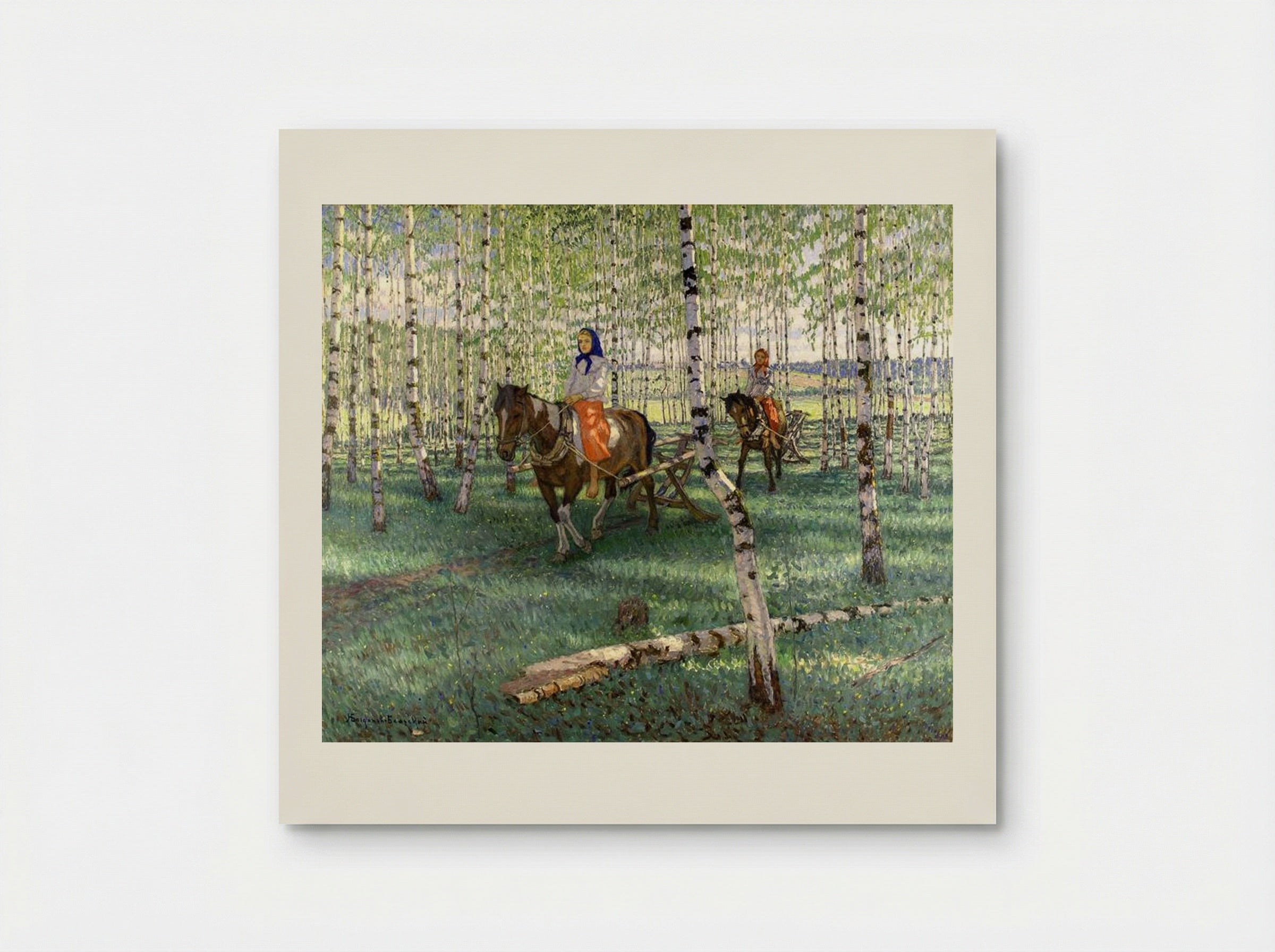 To Work - Nikolay Bogdanov-Belsky - Poster