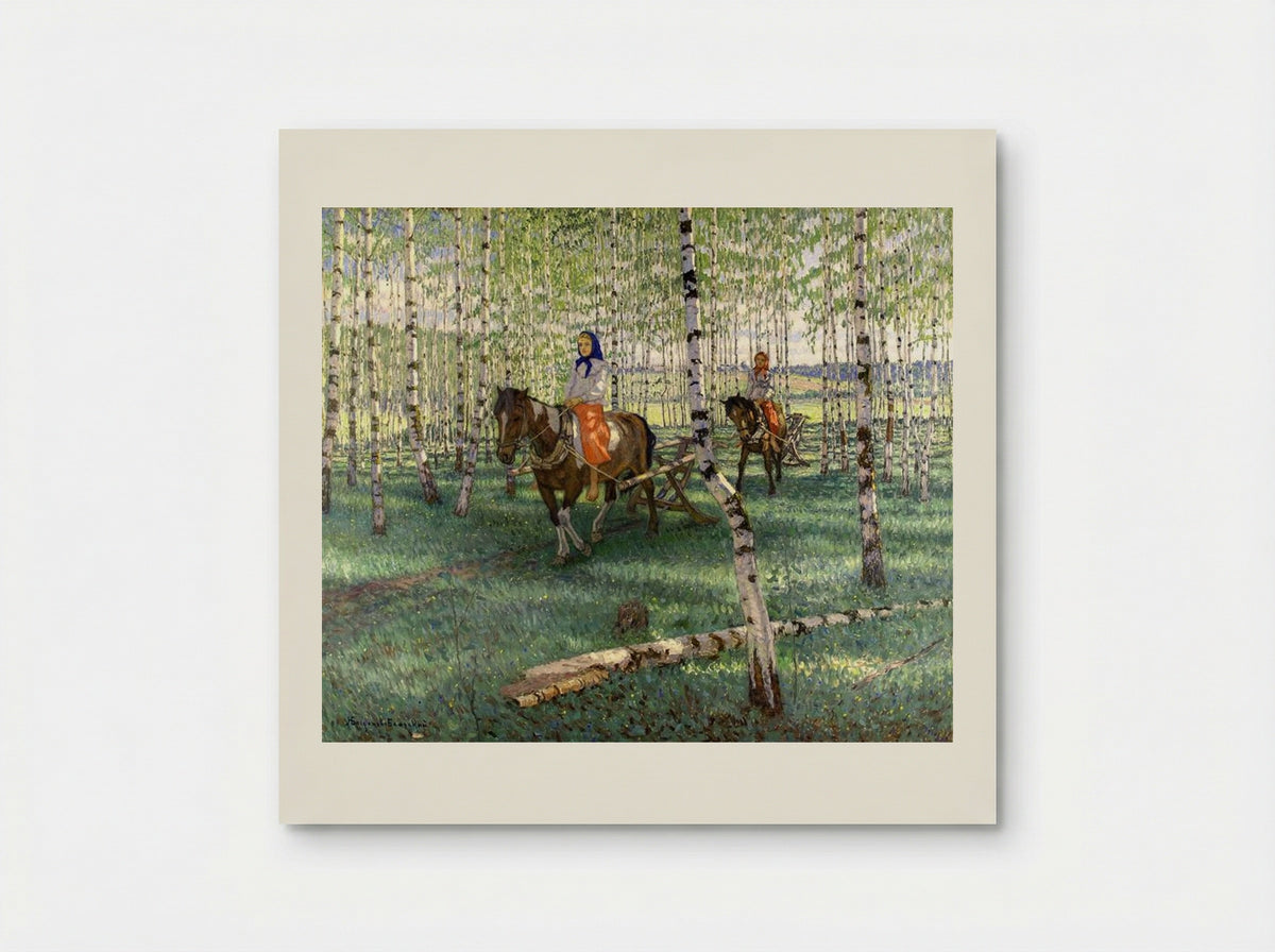 To Work - Nikolay Bogdanov-Belsky - Poster