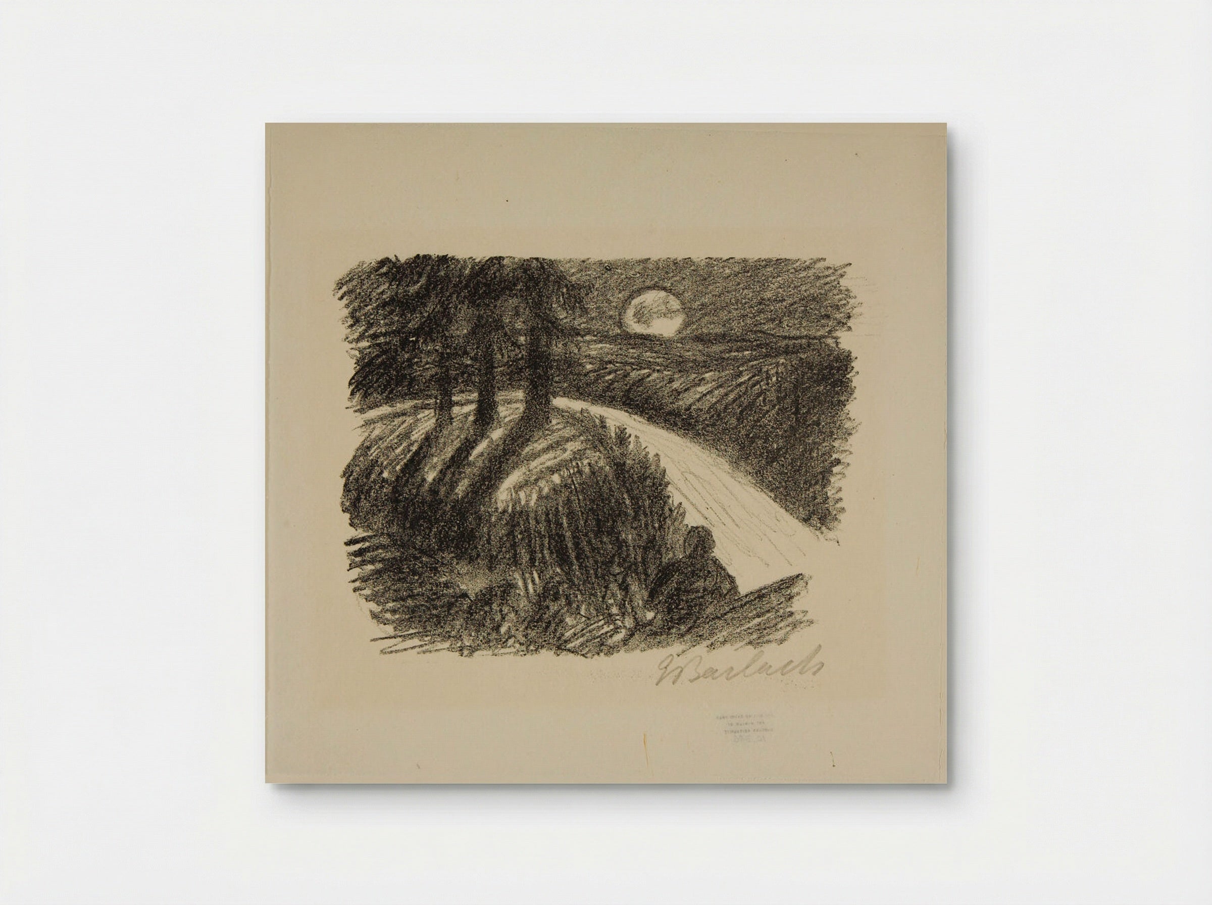 To the Moon 1: Rising Moon - Ernst Barlach - Poster