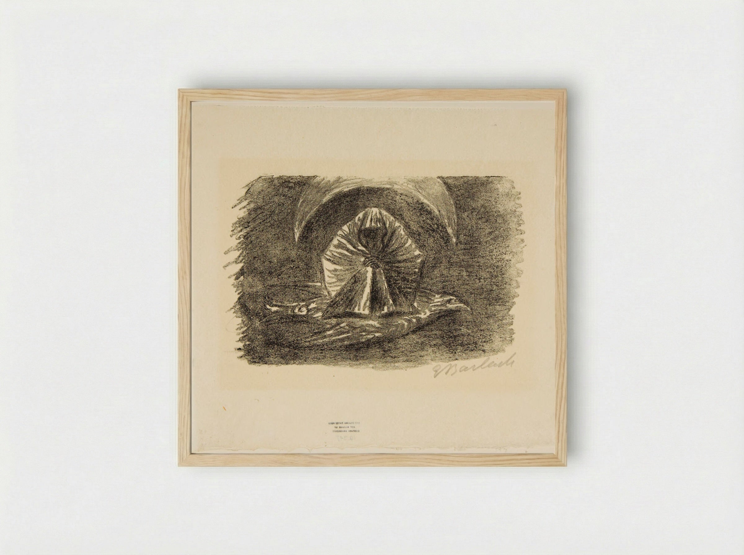 To the Moon 2: Lunar Phantom - Ernst Barlach - Framed Print Wood