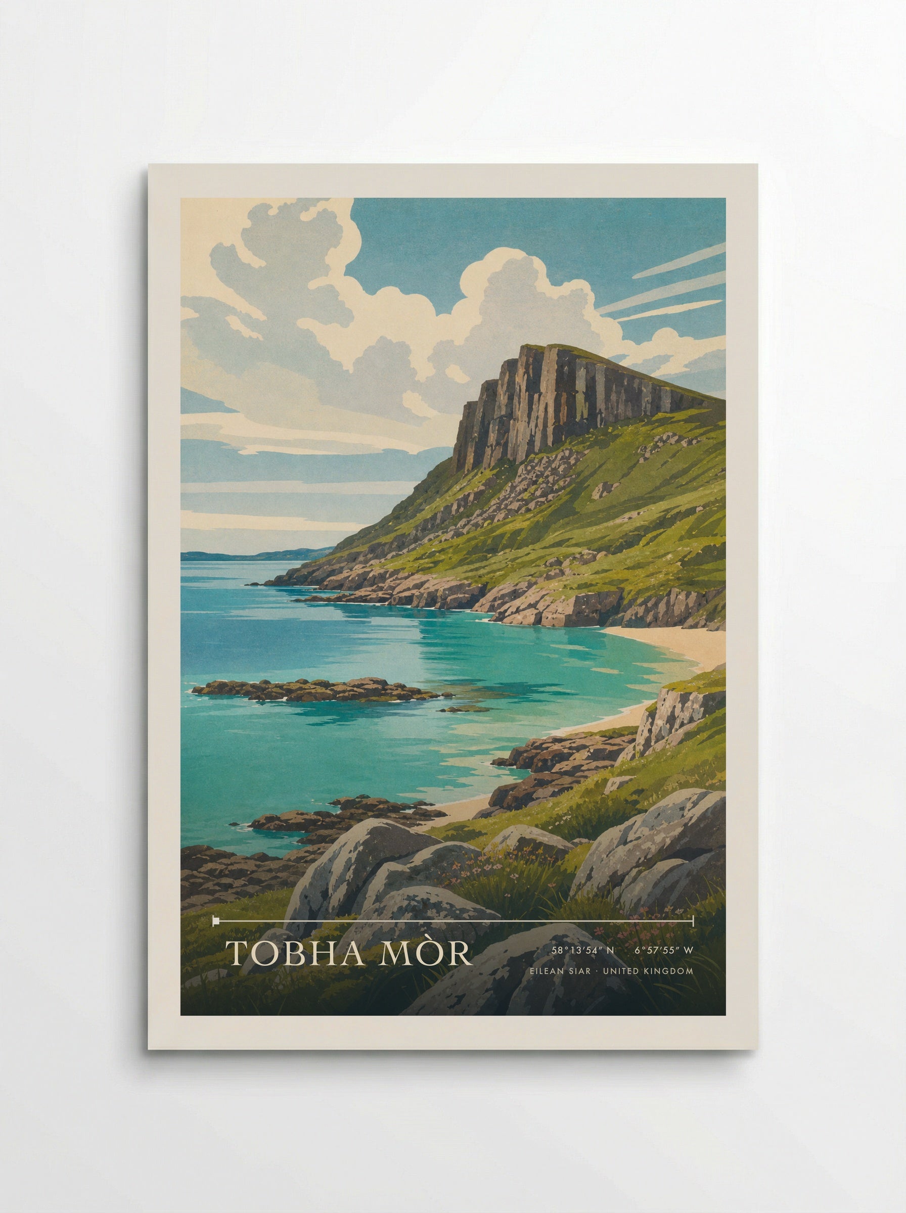Tobha Mòr Eilean Siar United Kingdom Travel Poster - Poster