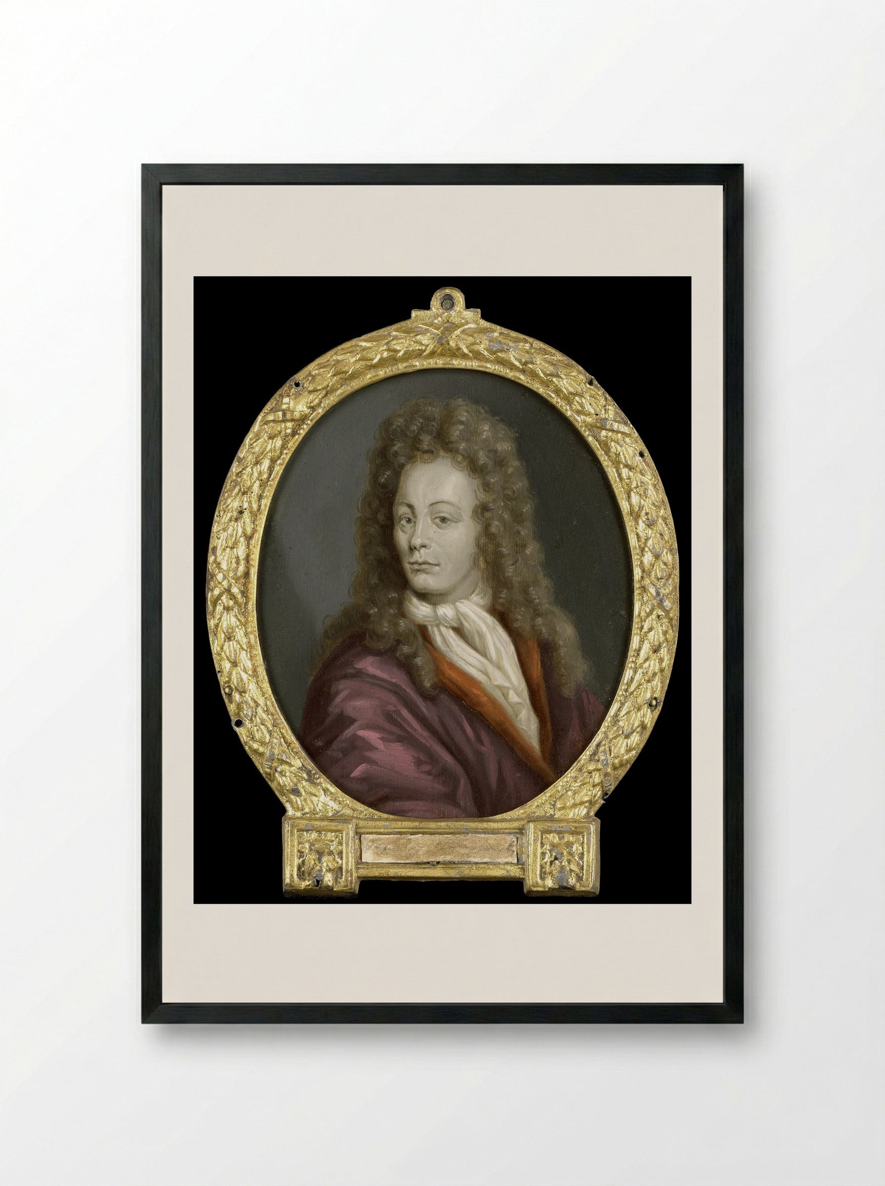 Tobias Gutberleth (1675-1703), Letterkundige te Leeuwarden - Arnoud van Halen - Framed Print Black
