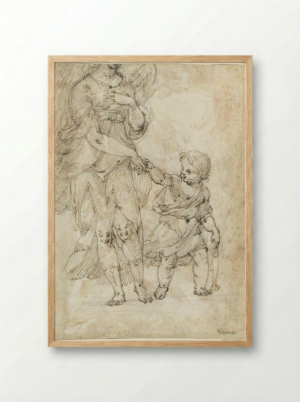 Tobias and the Angel - Antonio Maria Viani - Framed Print Wood