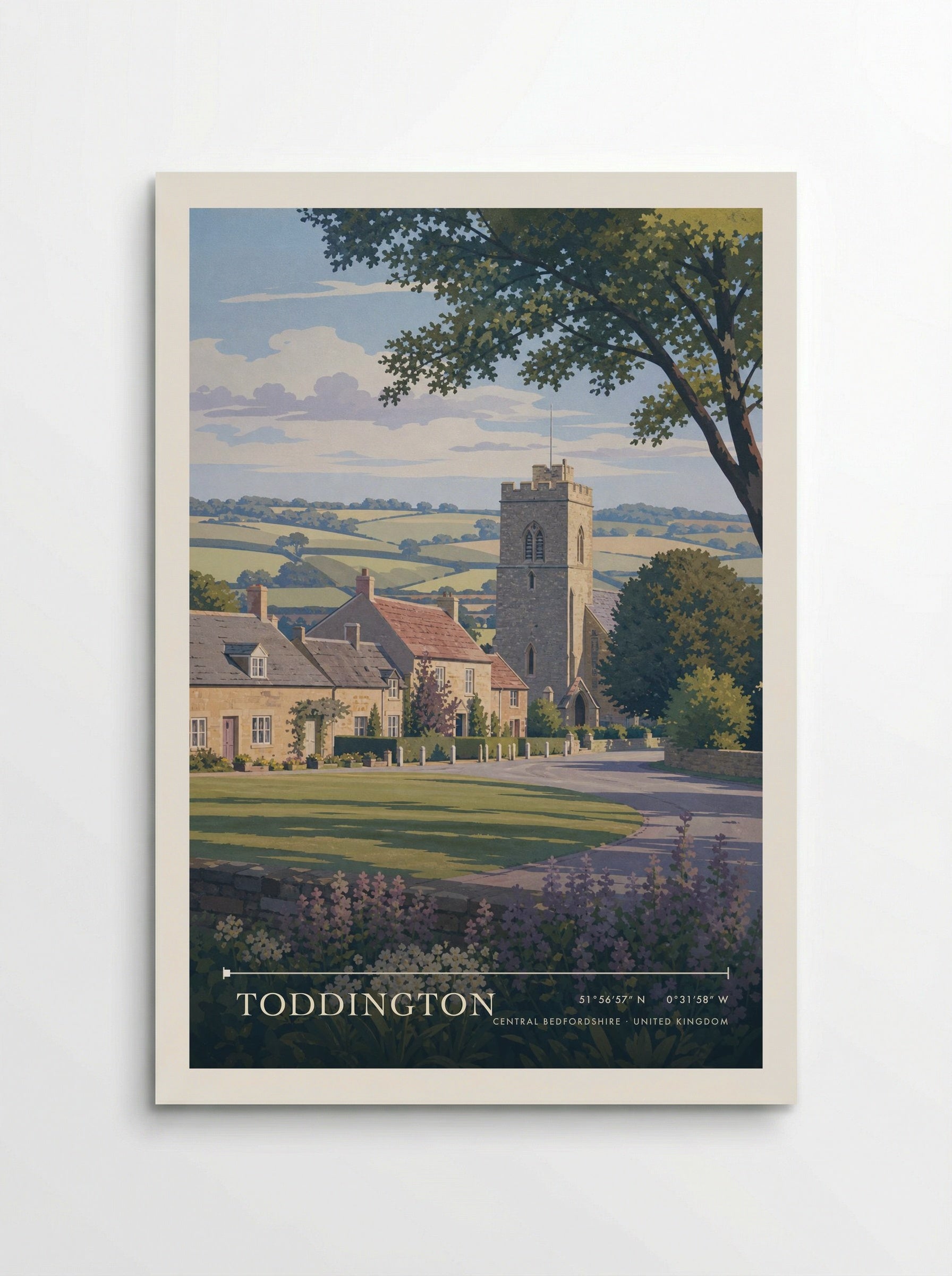 Toddington Central Bedfordshire United Kingdom Travel Poster - Poster