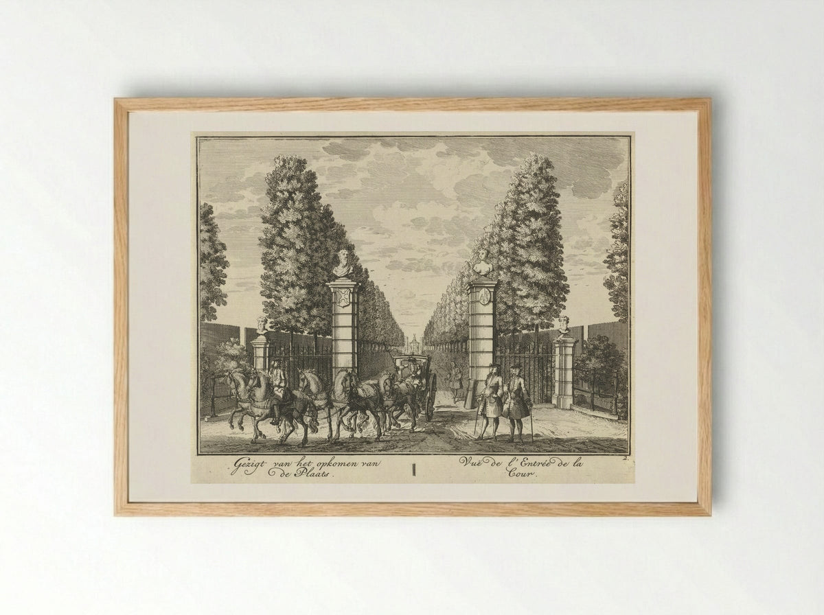 Toegangspoort tot Huis ter Meer te Maarssen - Hendrik de Leth - Framed Print Wood