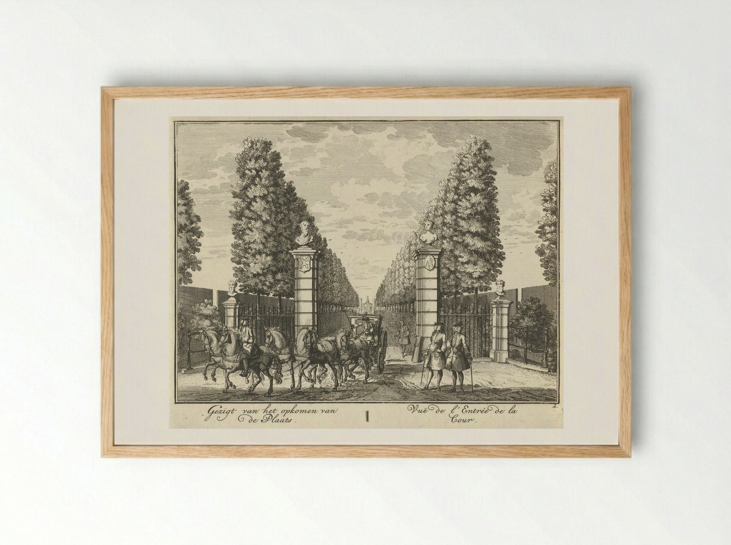 Toegangspoort tot Huis ter Meer te Maarssen - Hendrik de Leth - Framed Print Wood