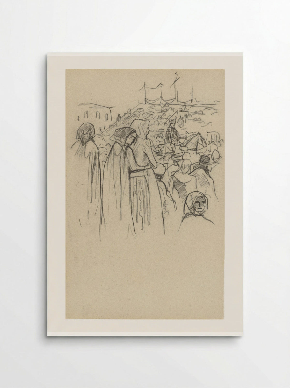 Toeschouwers bij de kroningsoptocht van de Tsaar - Marius Bauer - Poster