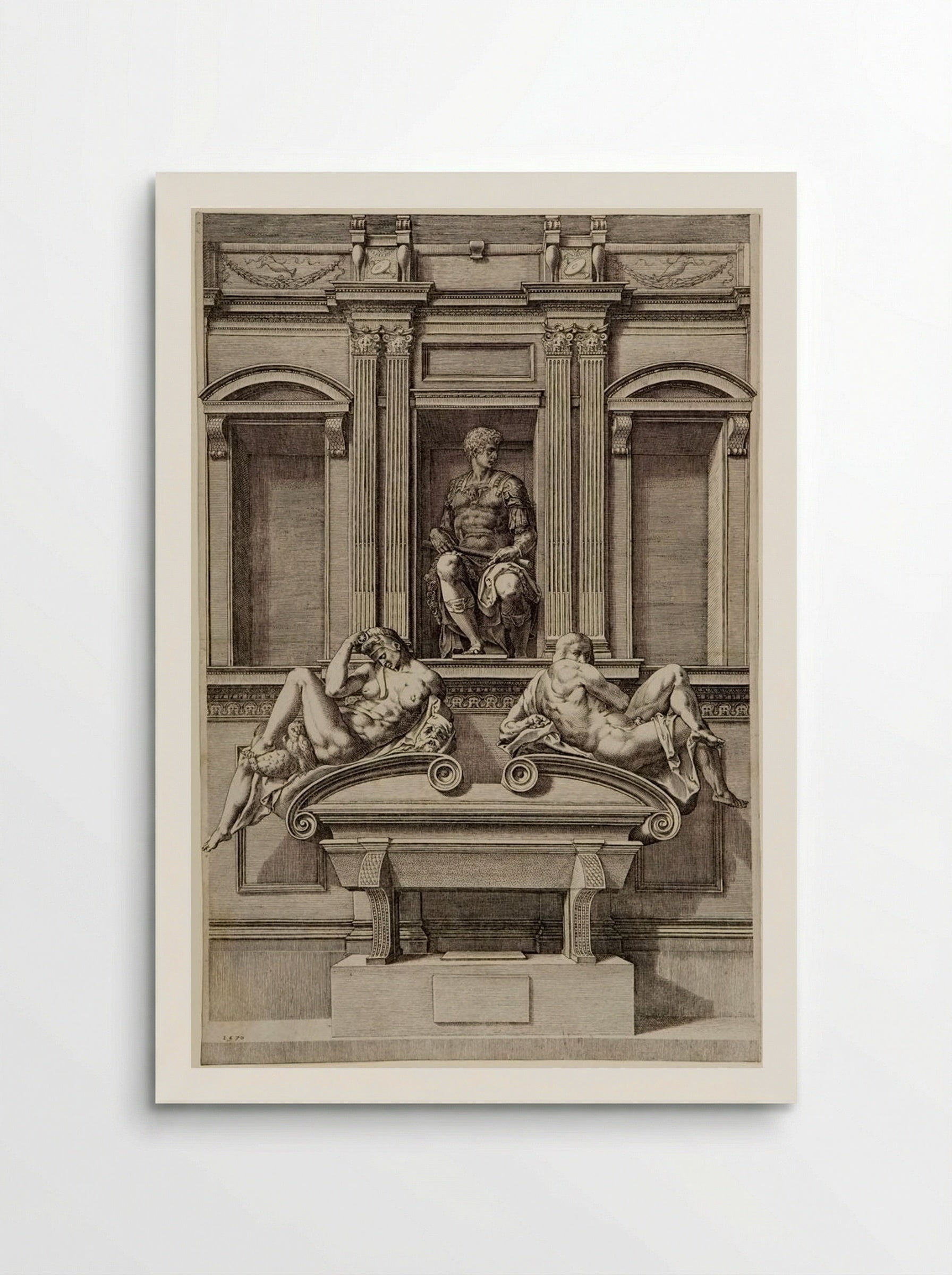 Tomb of Giuliano de' Medici - Cornelis Cort - Poster