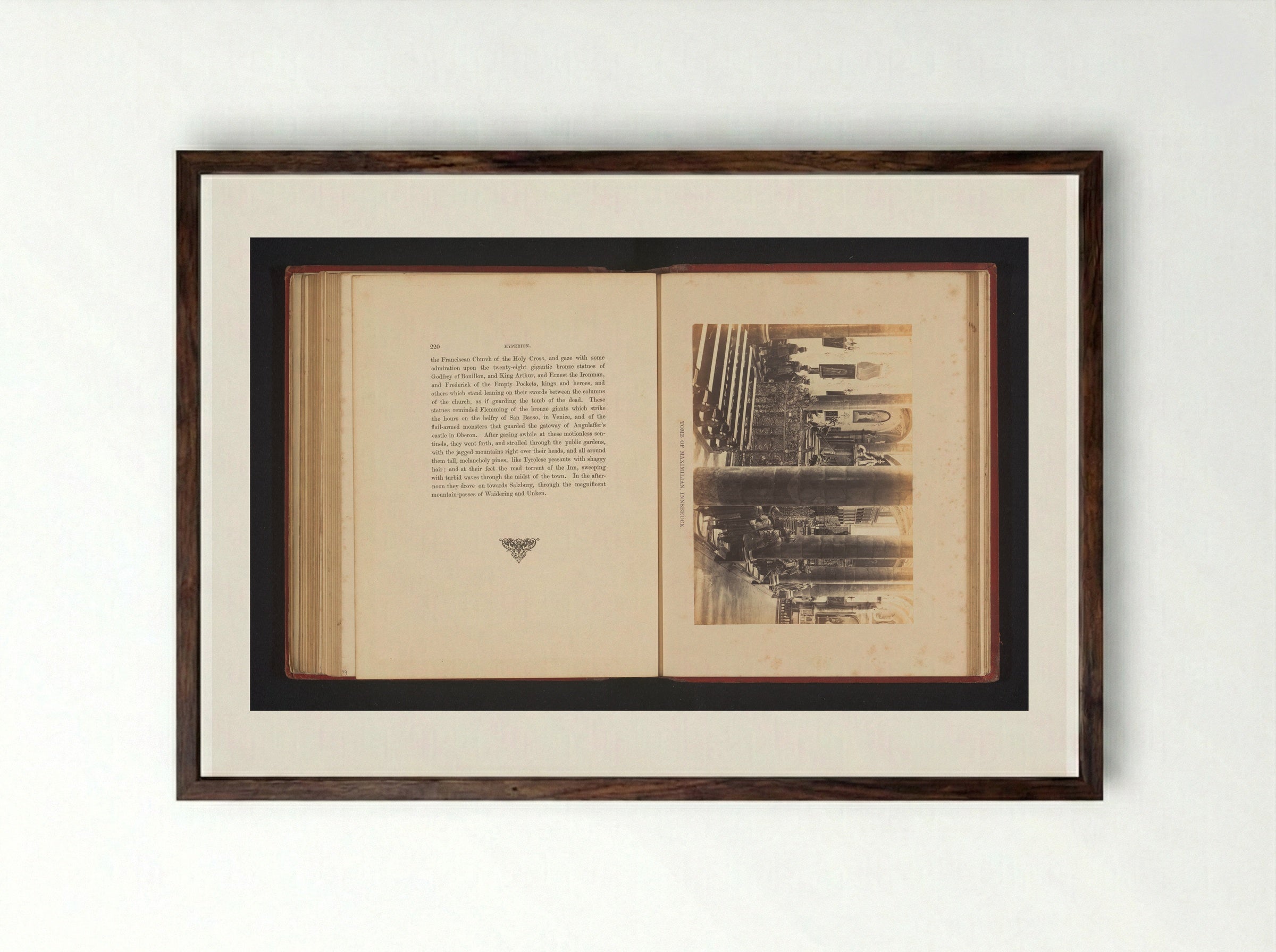 Tomb of Maximilian, Innsbruck - Francis Frith - Framed Print Dark Wood
