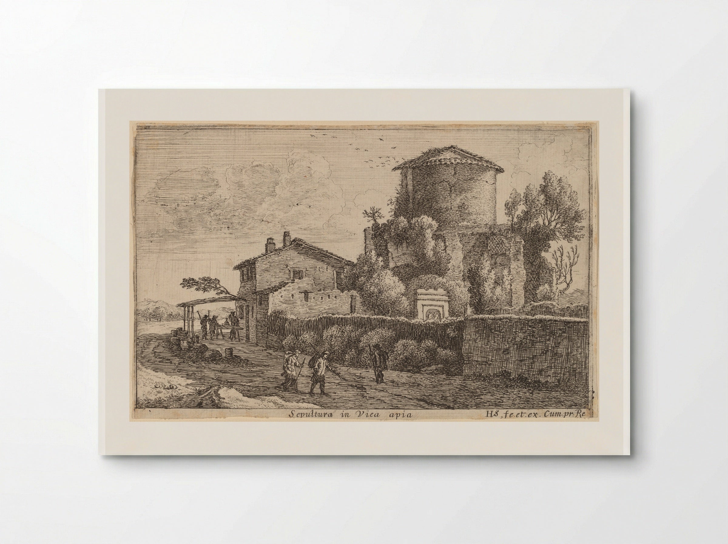 Tomb on the Via Appia - Herman van Swanevelt - Poster