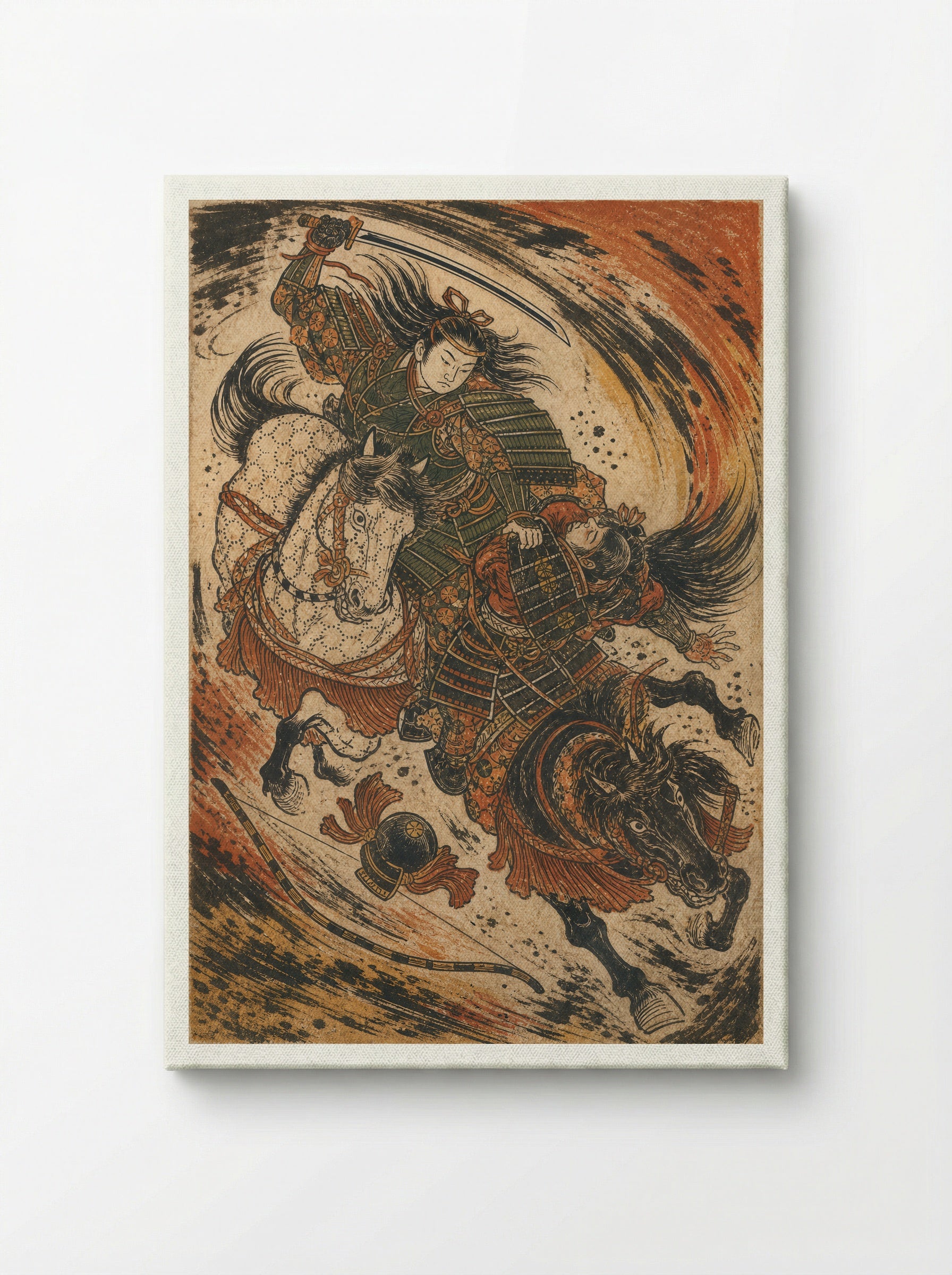 Tomoe Gozen at Awazu: The Head of Onda - Canvas