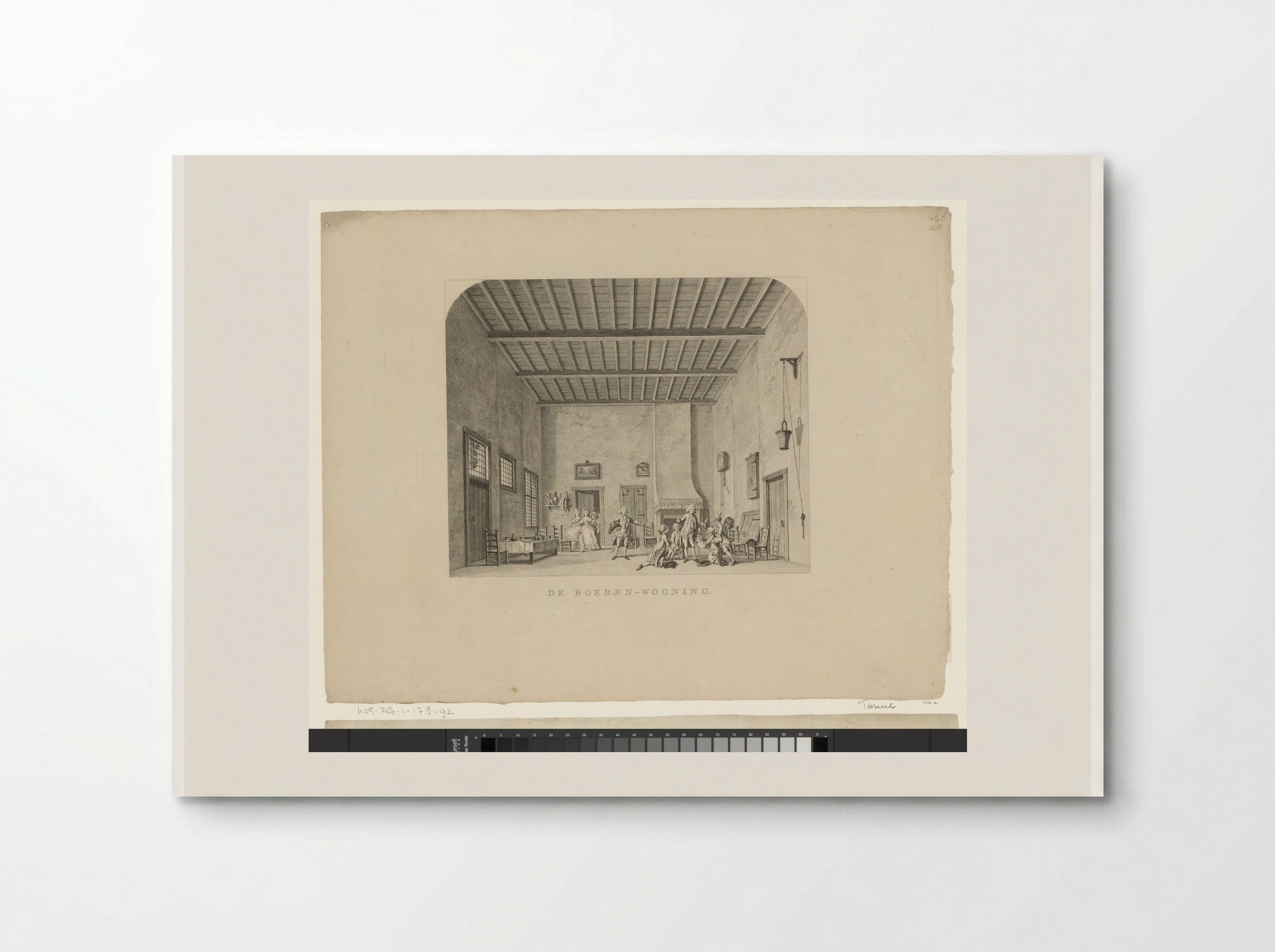 Toneeldecor: De Boeren-wooning - Cornelis Brouwer - Poster
