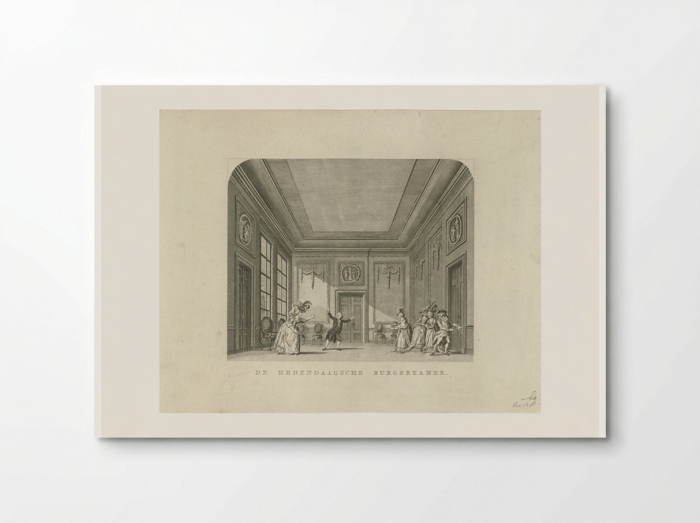 Toneeldecor: De Hedendaagsche Burgerkamer - Cornelis Brouwer - Poster
