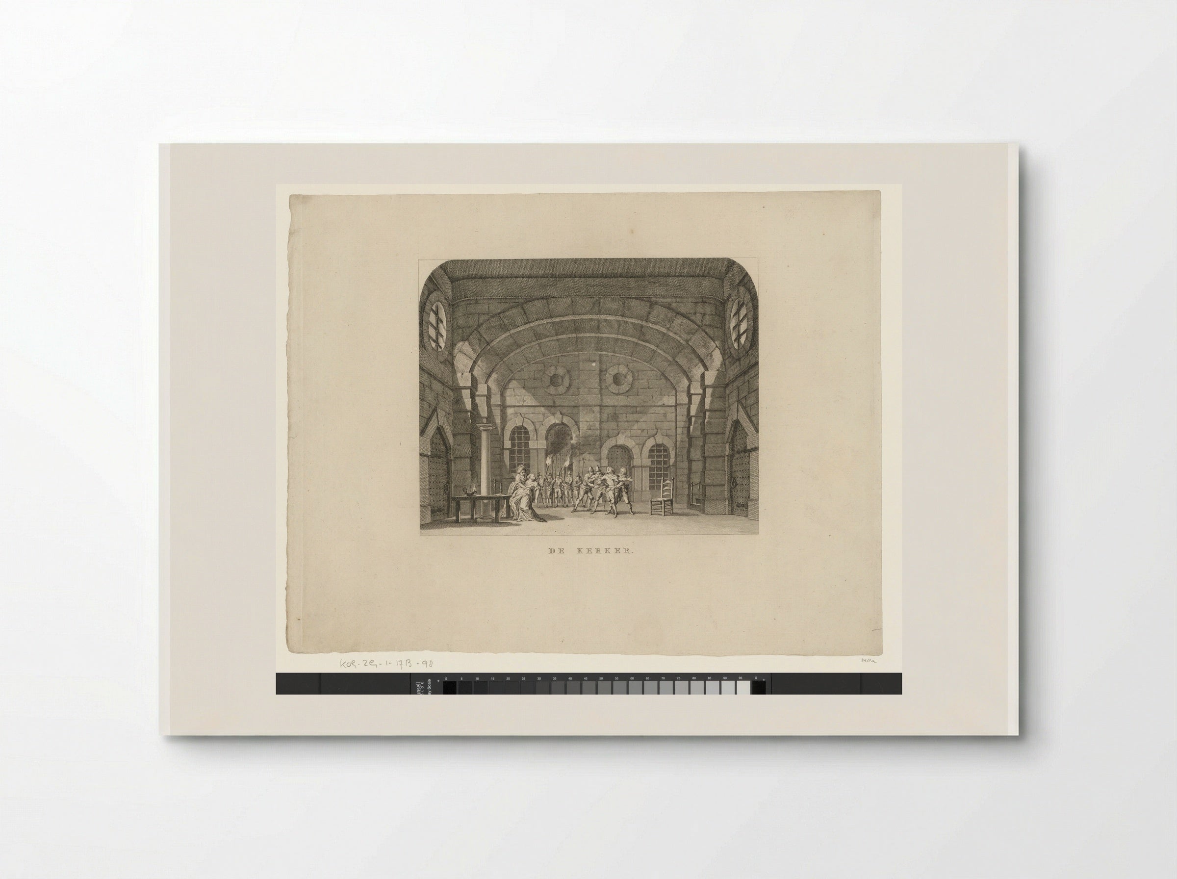 Toneeldecor: De Kerker - Cornelis Brouwer - Poster