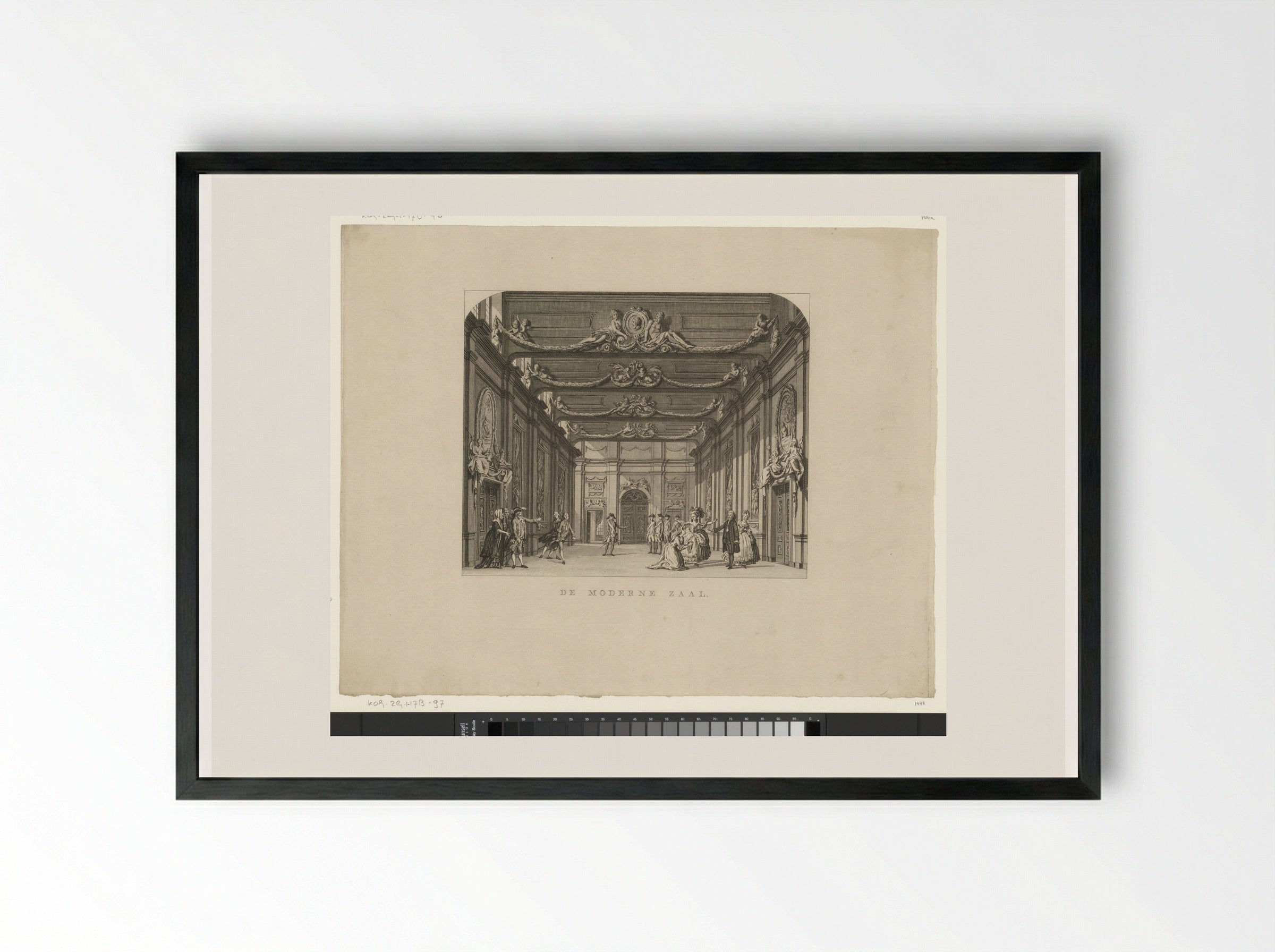 Toneeldecor: De Moderne Zaal - Cornelis Brouwer - Framed Print Black