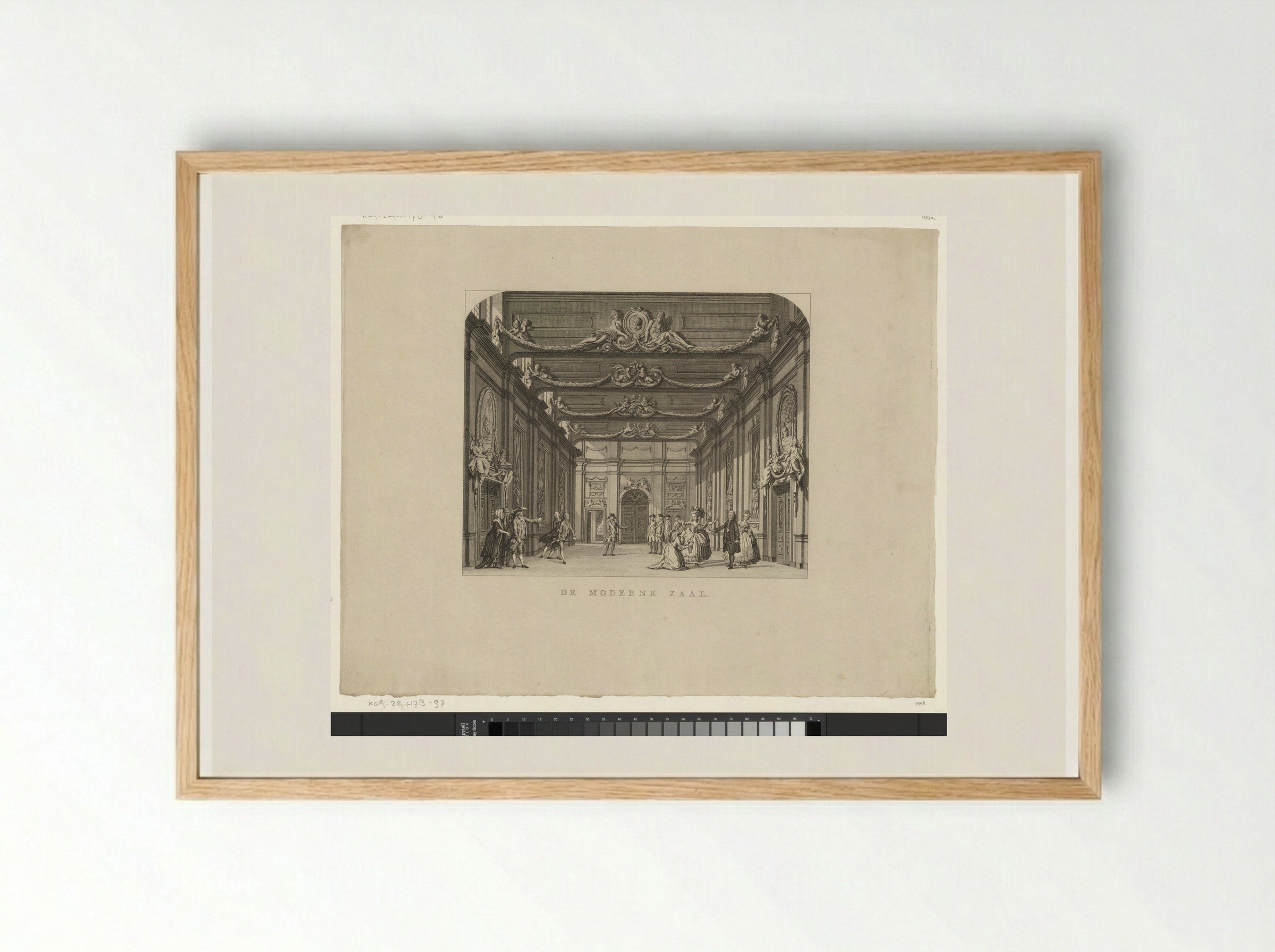 Toneeldecor: De Moderne Zaal - Cornelis Brouwer - Framed Print Wood