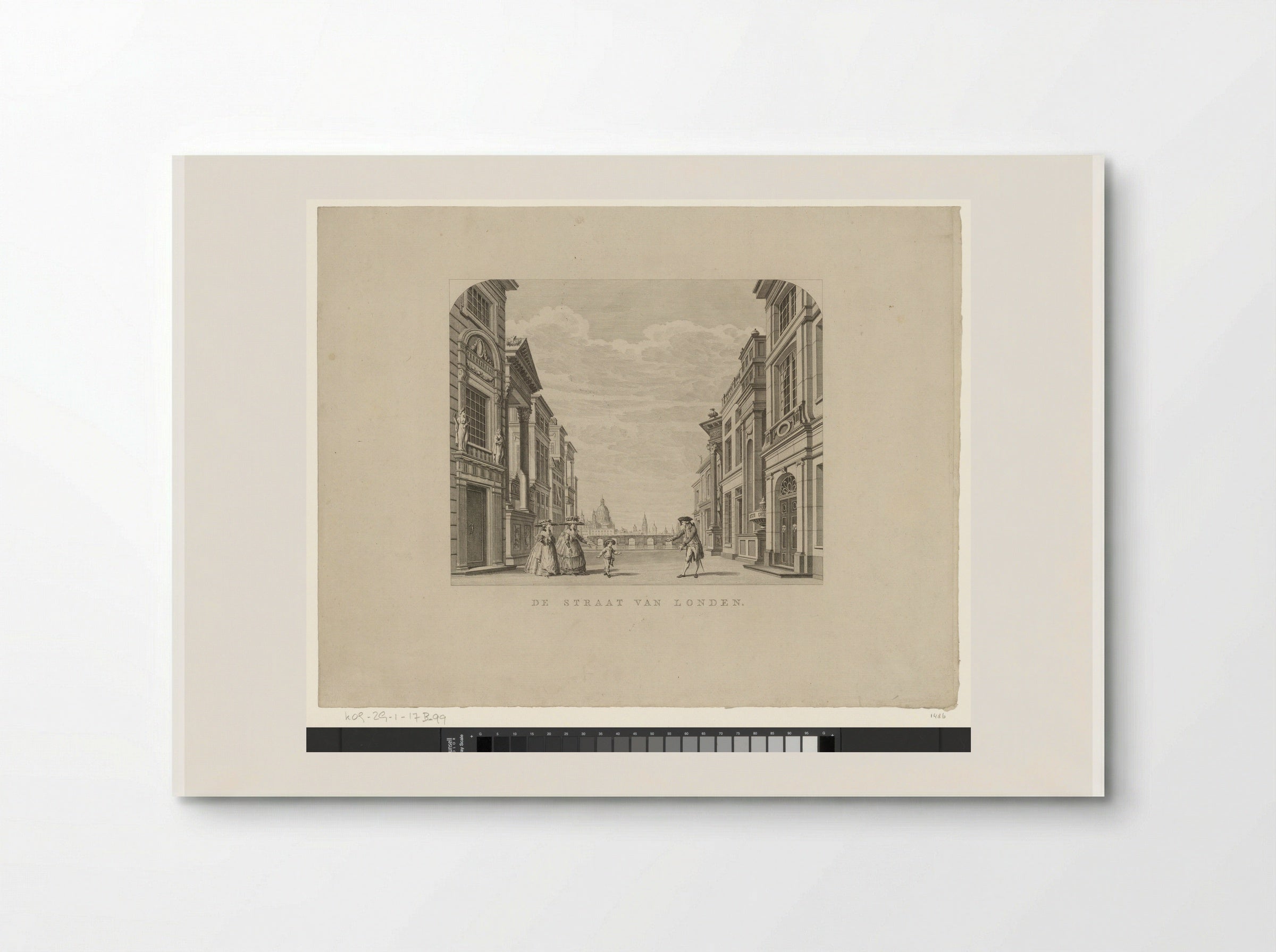 Toneeldecor: De Straat van Londen - Cornelis Brouwer - Poster