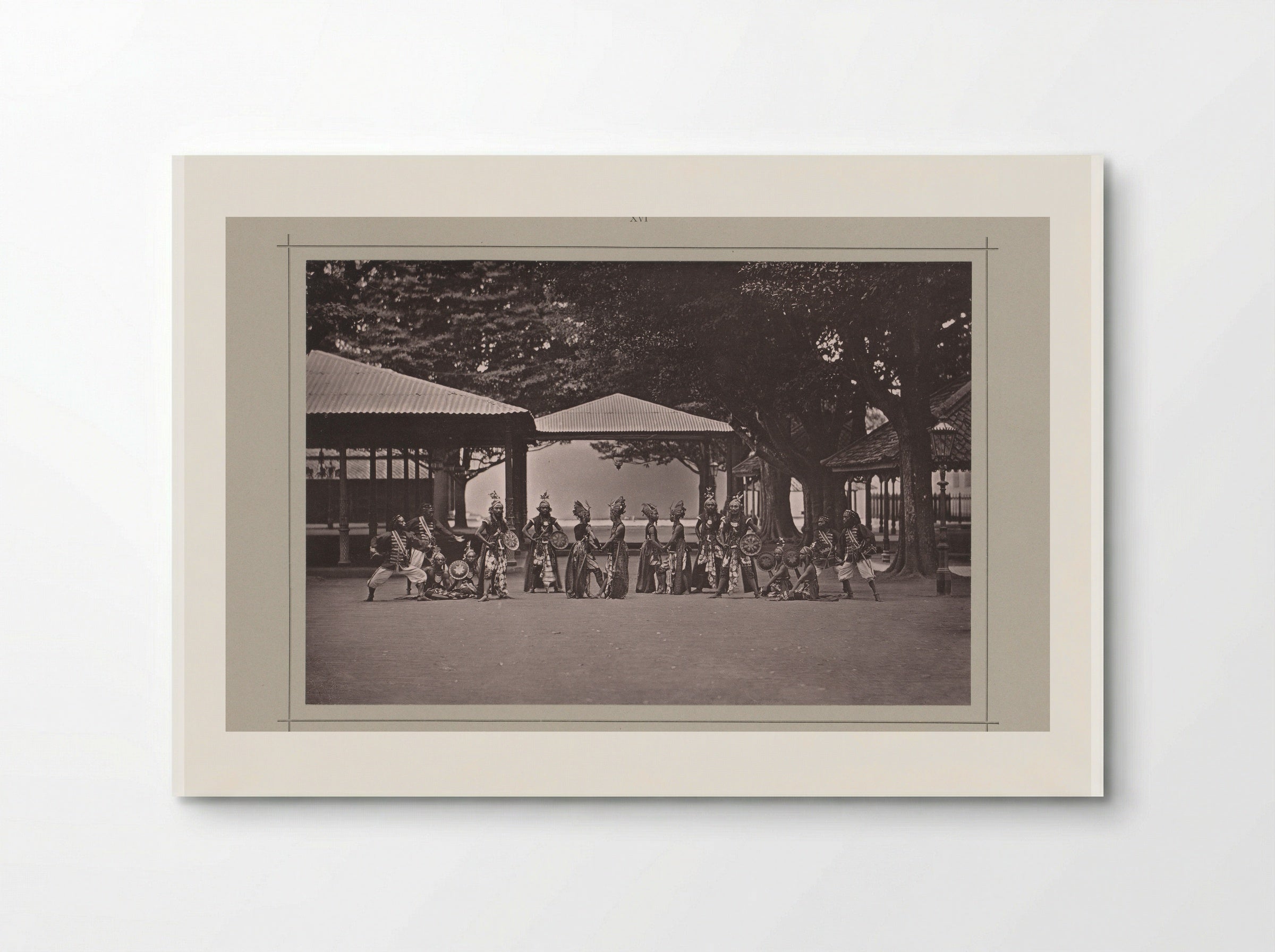 Toneelvoorstelling van een gevecht zonder wapens, in de Kraton Ngayogyakarta Hadiningrat - Kassian Céphas - Poster