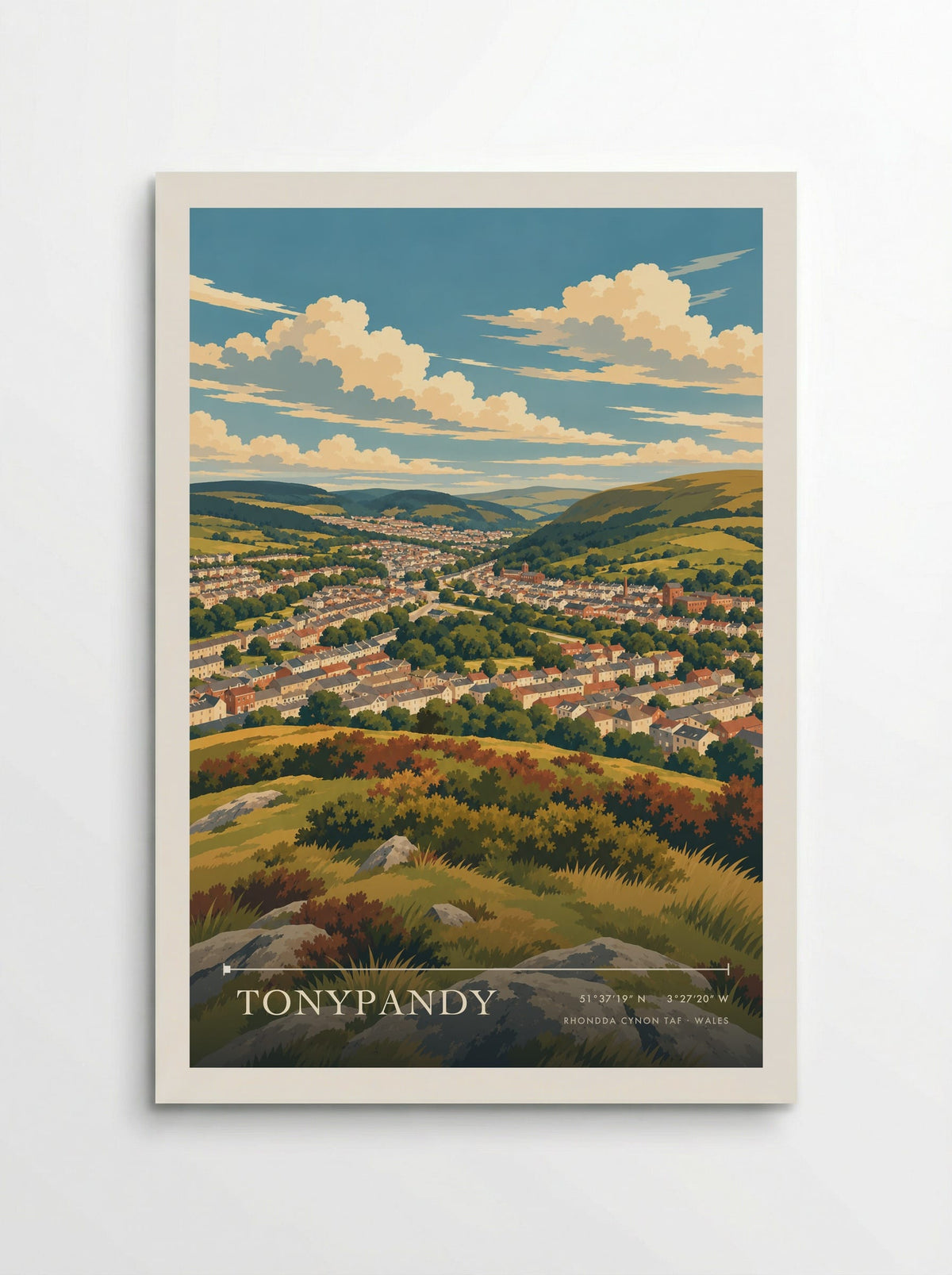 Tonypandy, Rhondda Cynon Taf | Travel Poster - Poster