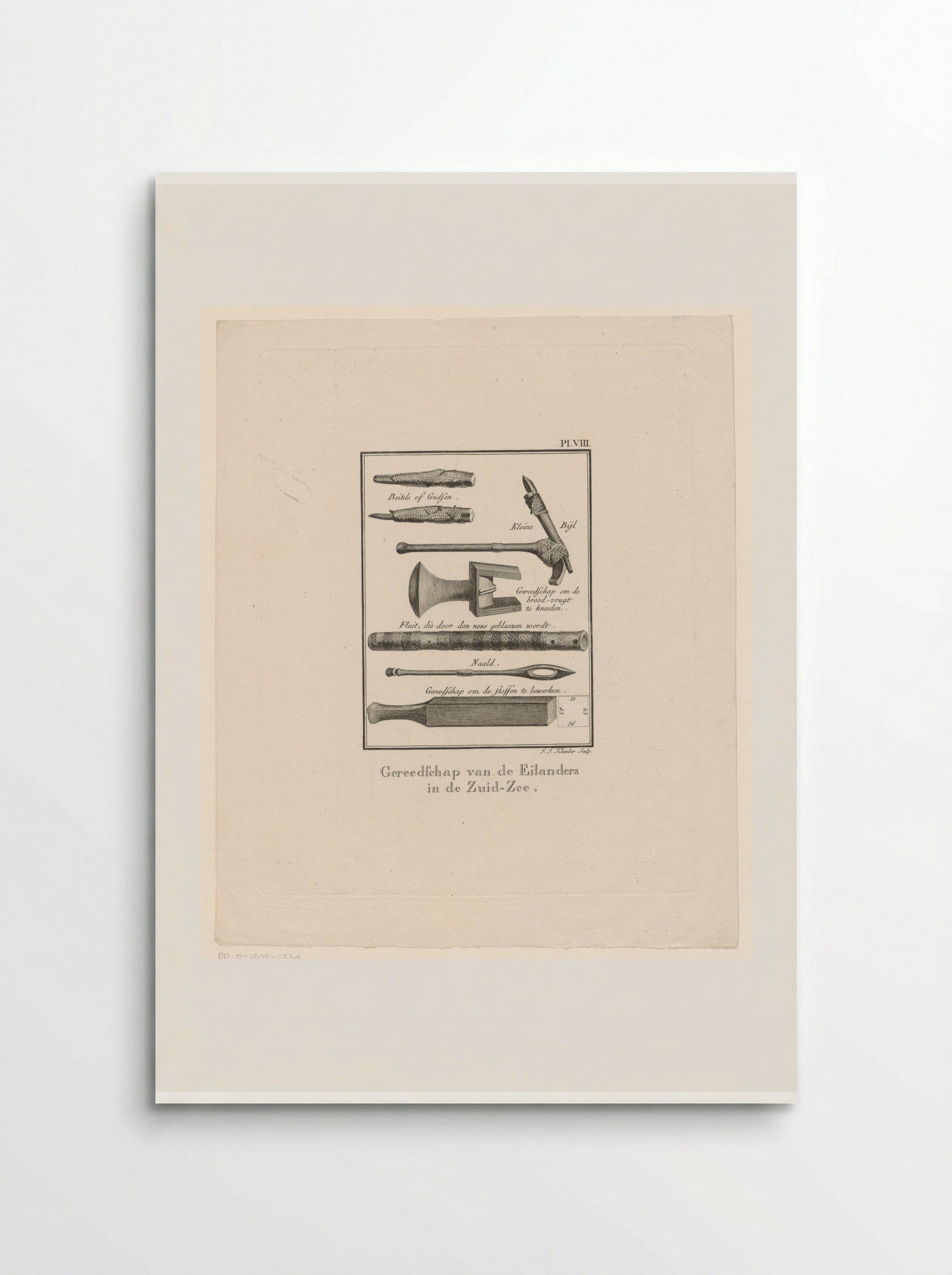 Tools of the South Sea Islanders - J.S. Klauber - Poster