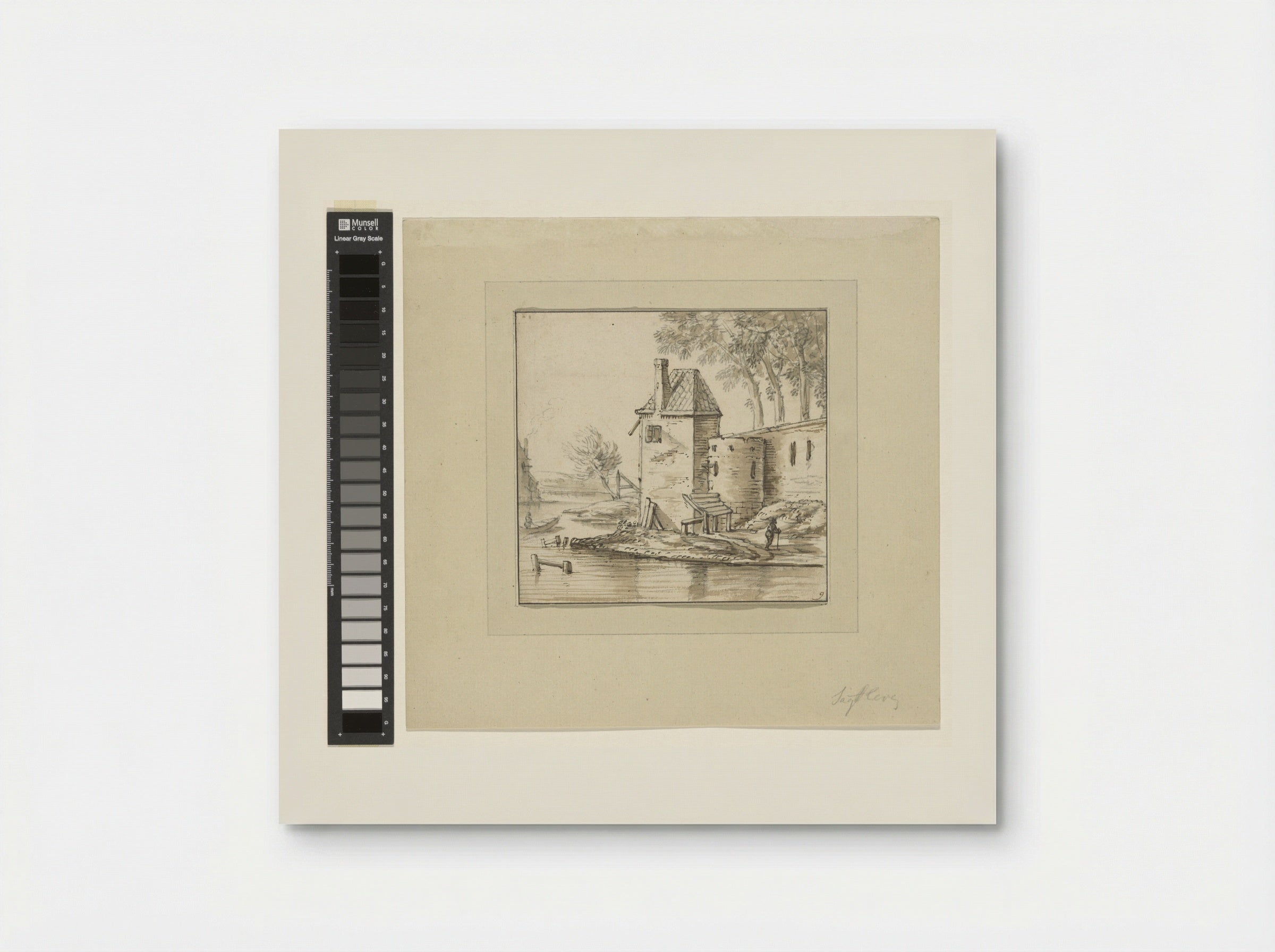 Toren bij een vestingwal - Herman Saftleven - Poster