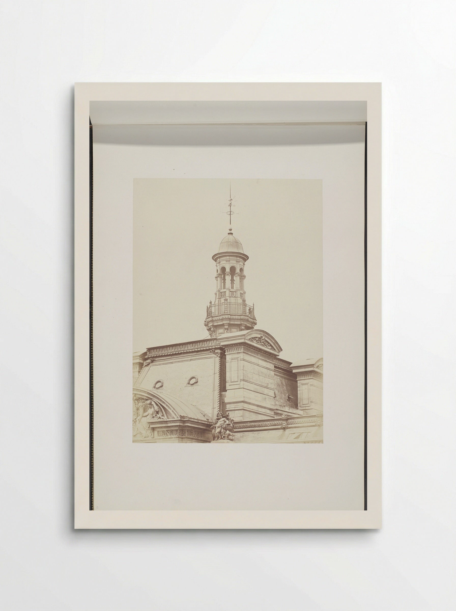 Toren op het Pavillon de Rohan - Édouard Denis Baldus - Poster