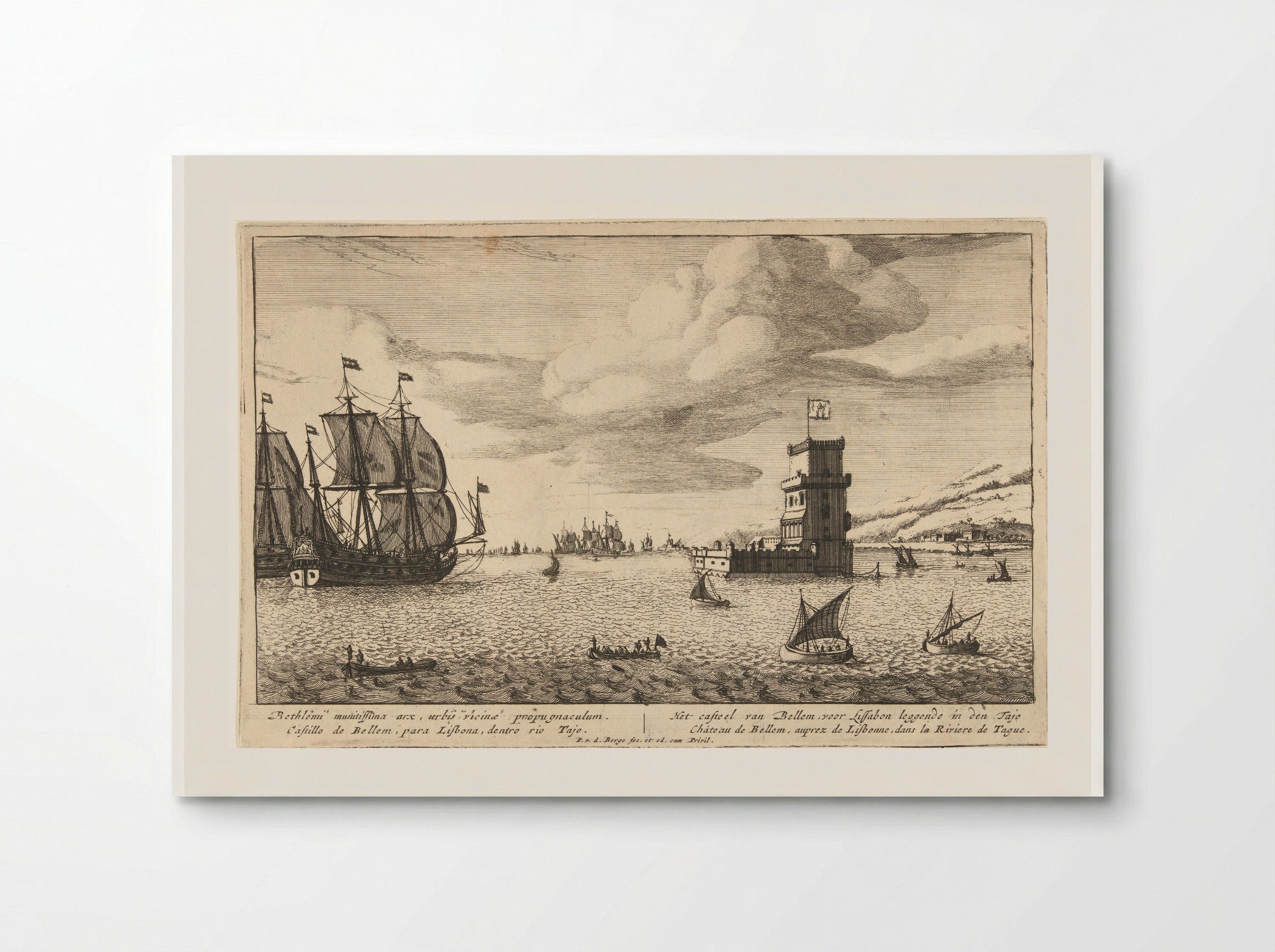Toren van Belém in de rivier Taag gelegen - Pieter van den Berge - Poster